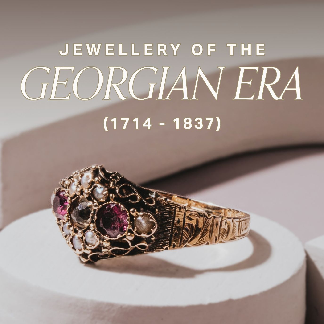 image of georgian era ring with title text for collection overlay