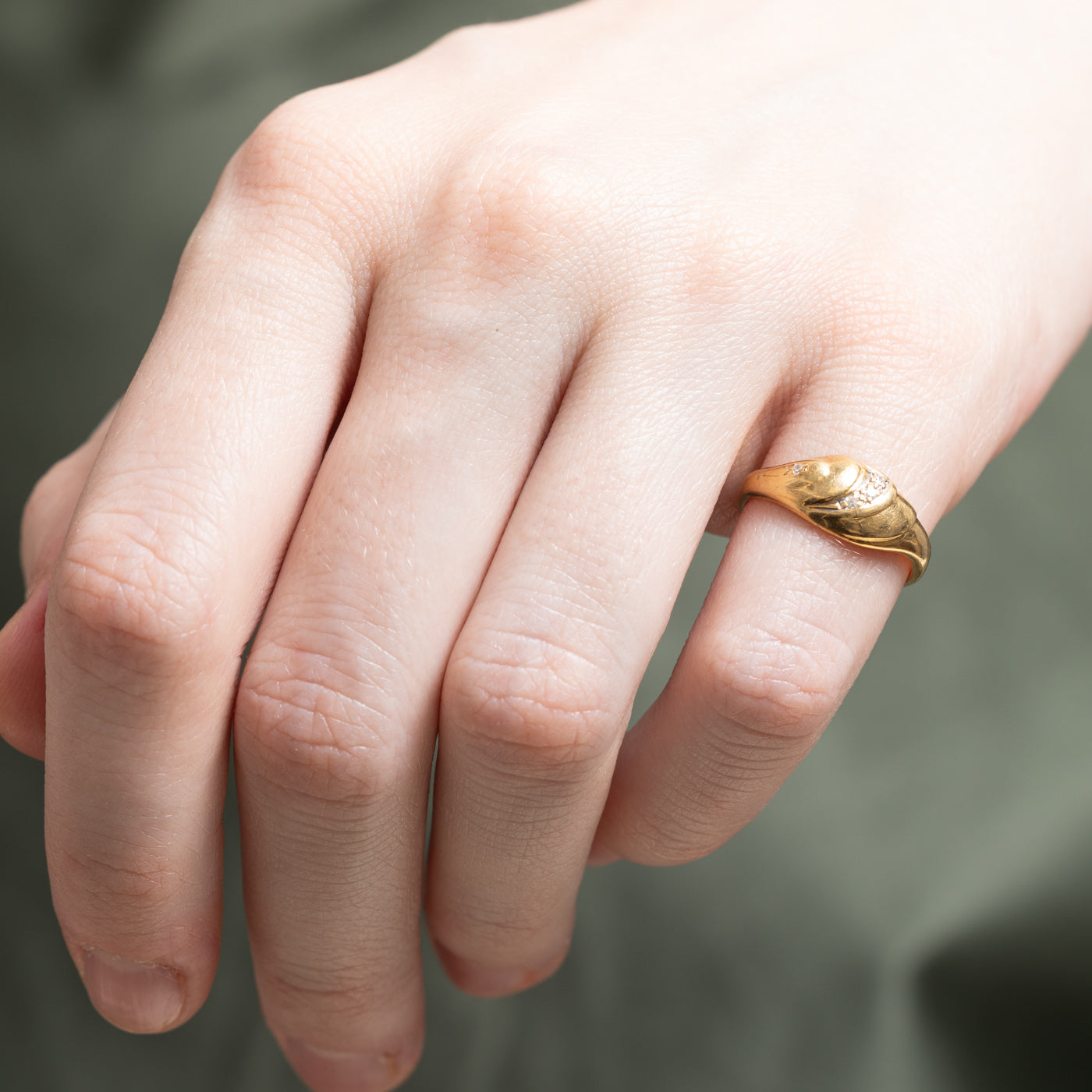 Diamond Waterfall Dome Ring | 0.04ctw | SZ 5