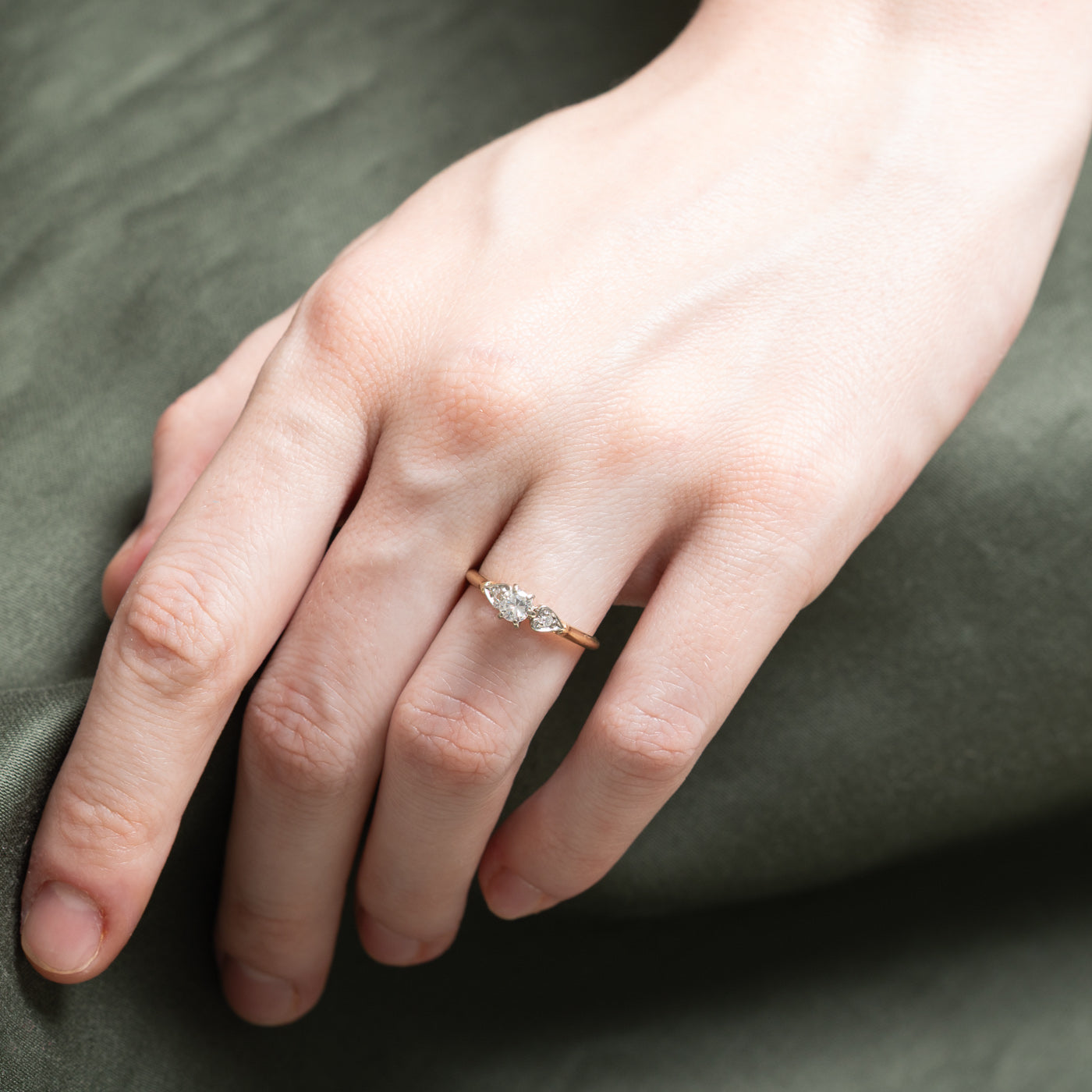 Vintage High Set Diamond Engagement Ring | 0.23ctw | SZ 5