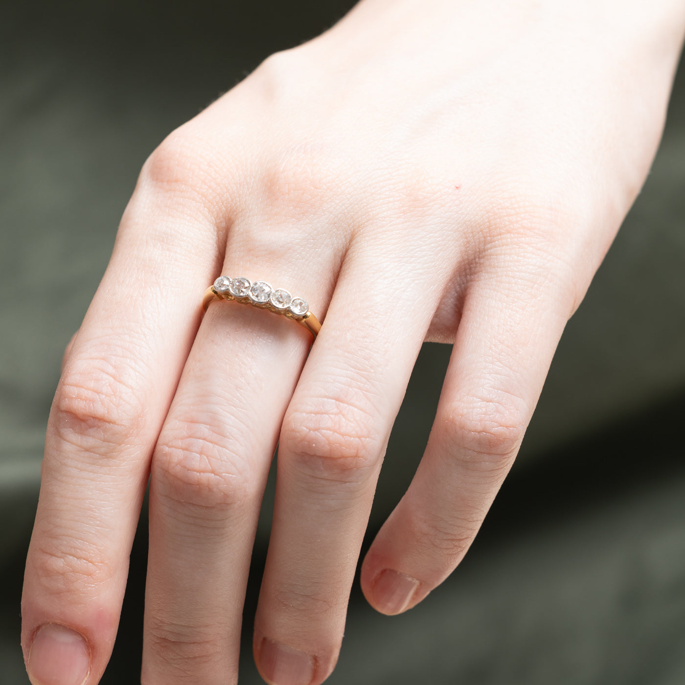 Five Stone Old European Cut Diamond Ring | 0.50ctw | SZ 6.75
