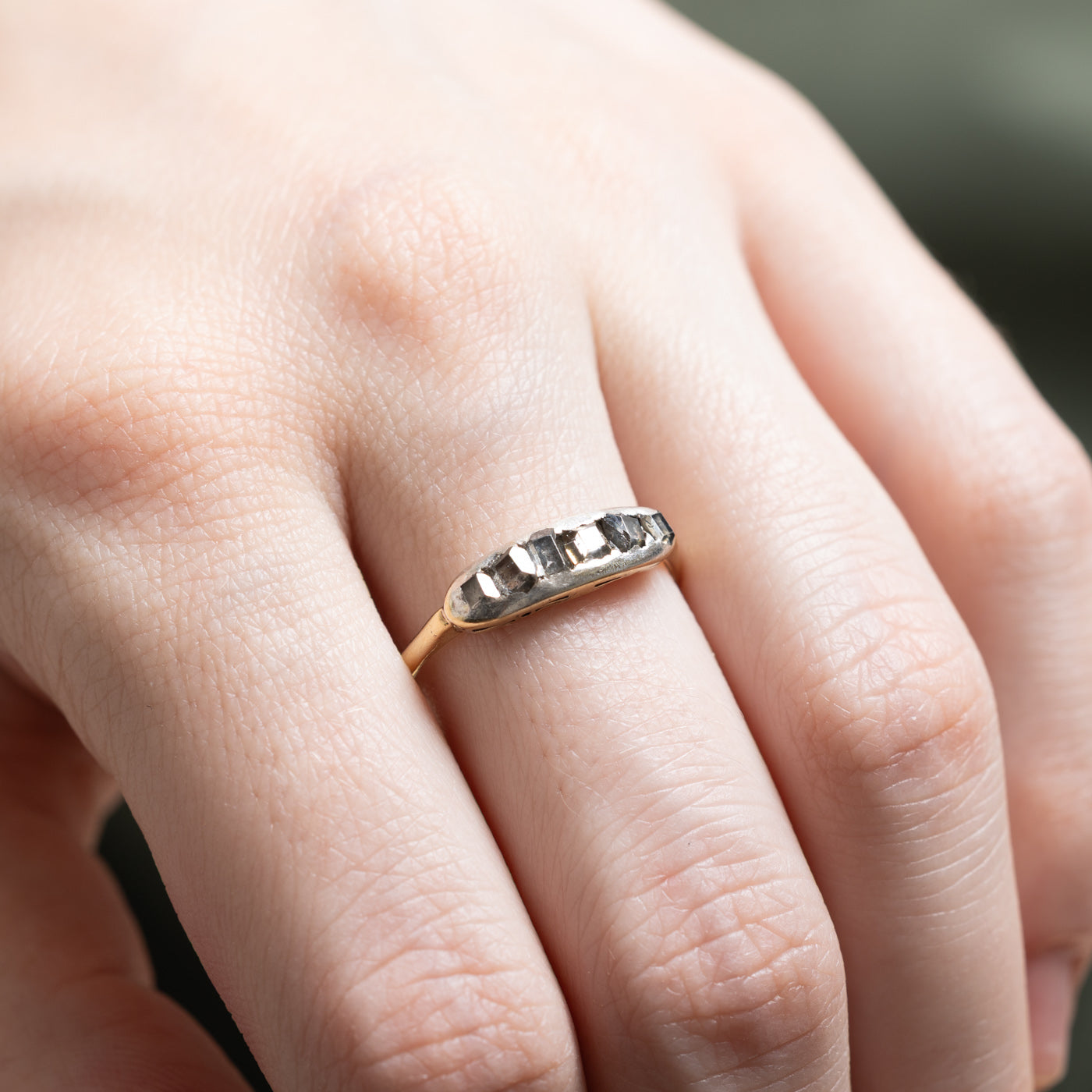 Antique Table Cut Diamond Ring | 0.80ctw | SZ 8.25