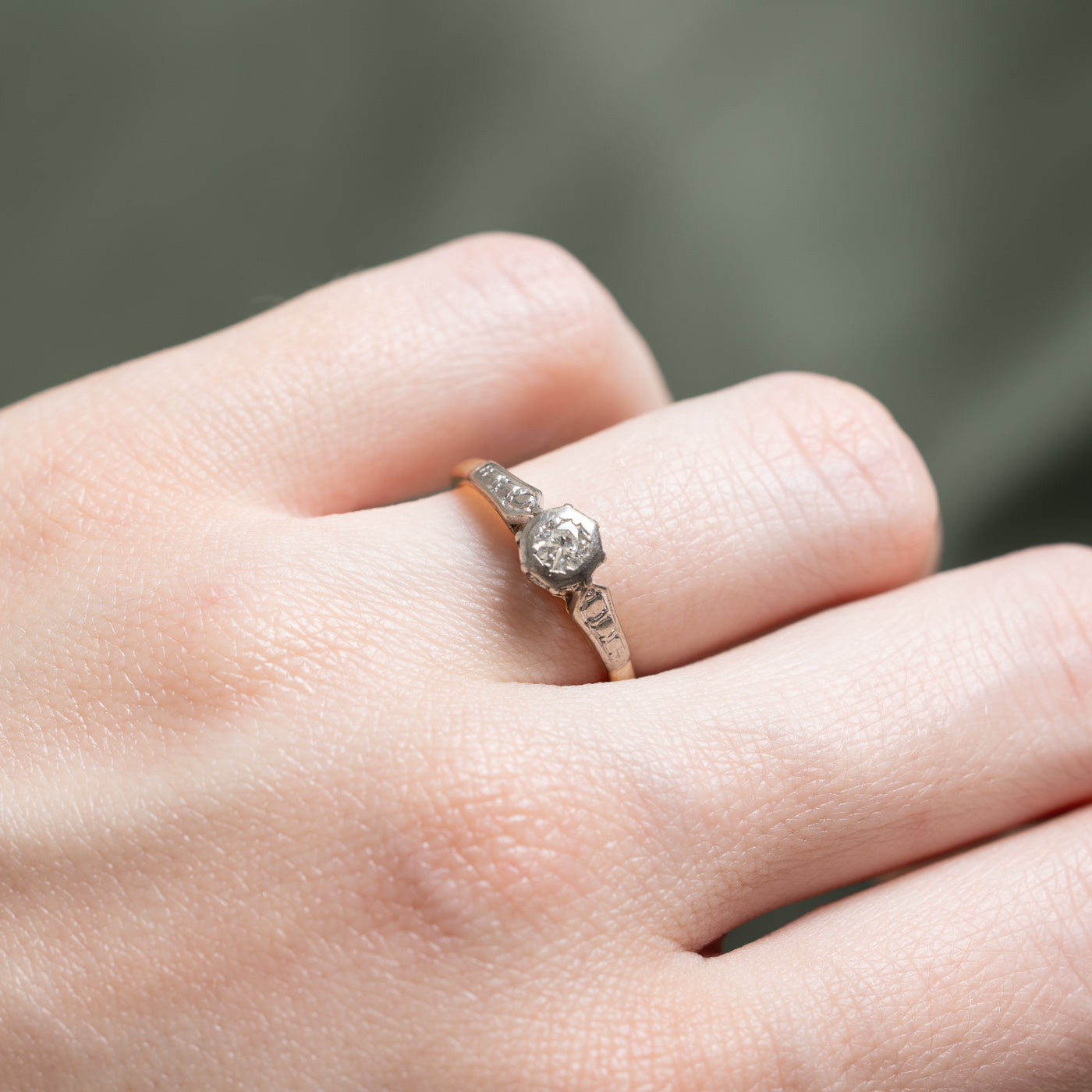 Vintage Single Stone Diamond Ring | 0.17ct | SZ 5.5