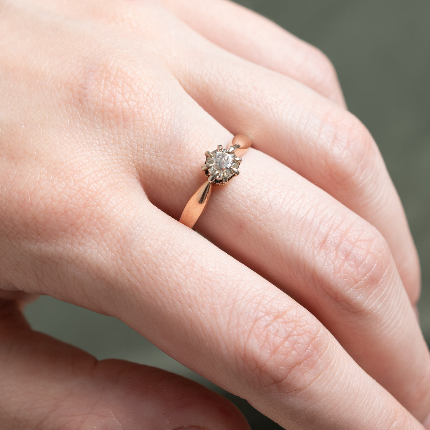Solitaire Old European Cut Diamond Ring | 0.62ct | SZ 9.25
