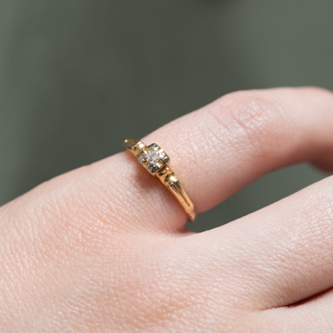 Single Stone Diamond Ring | 0.04ct | SZ 3.5