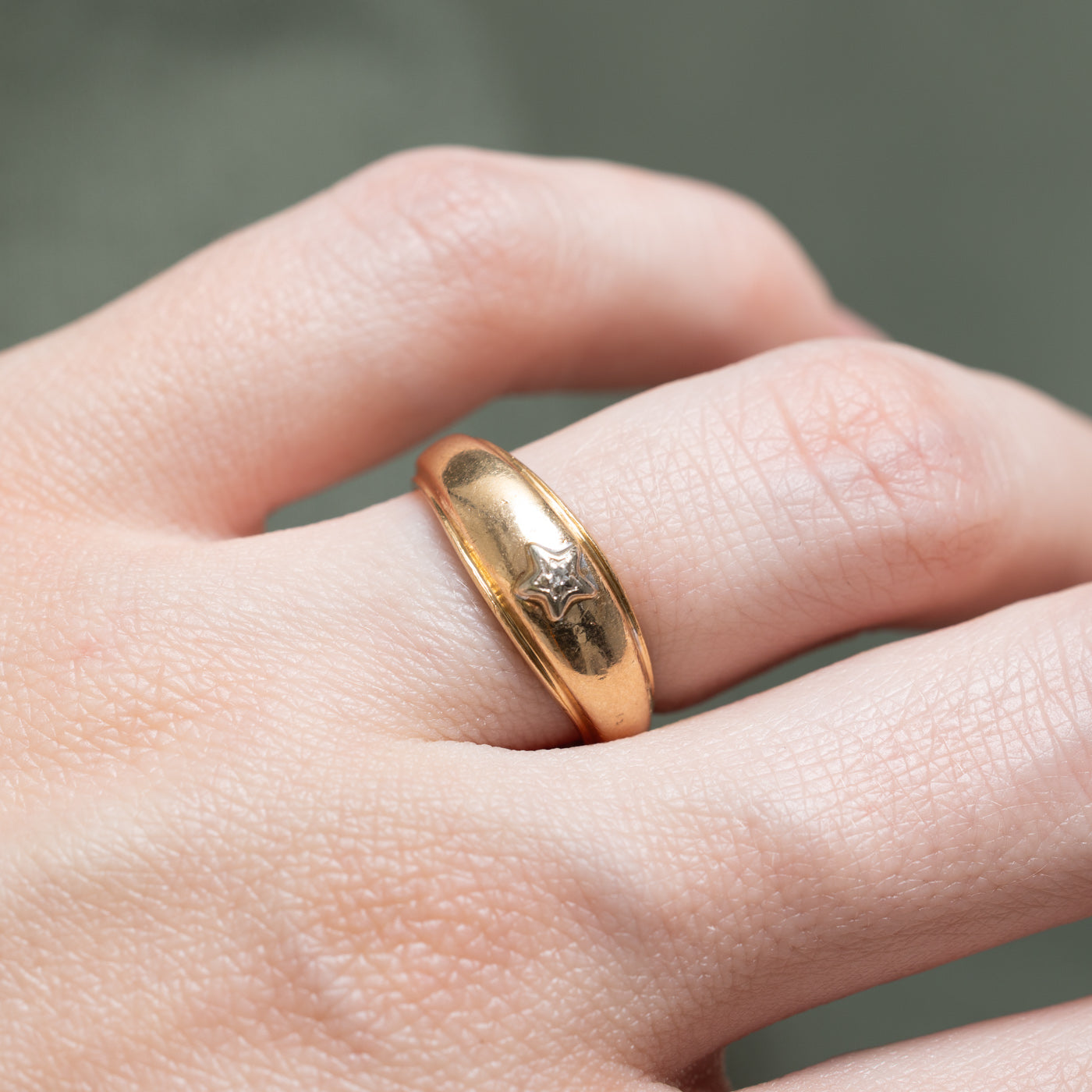 Single Stone Star Ring | 0.02ct | SZ 6.25
