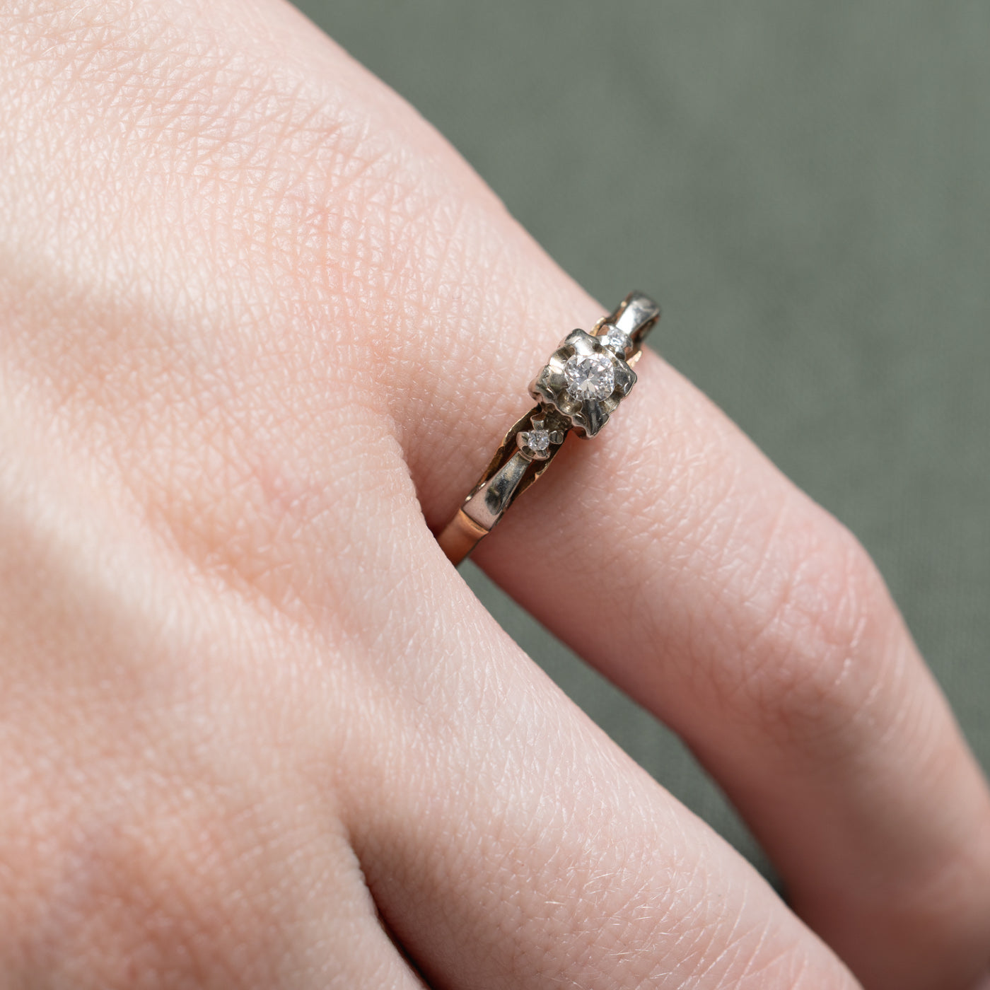 Vintage Diamond Ring | 0.09ctw | SZ 4.75