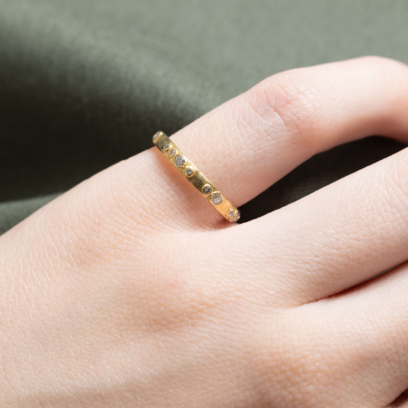 Bague sertie de diamants dispersés | 0,17 ct | Taille 5