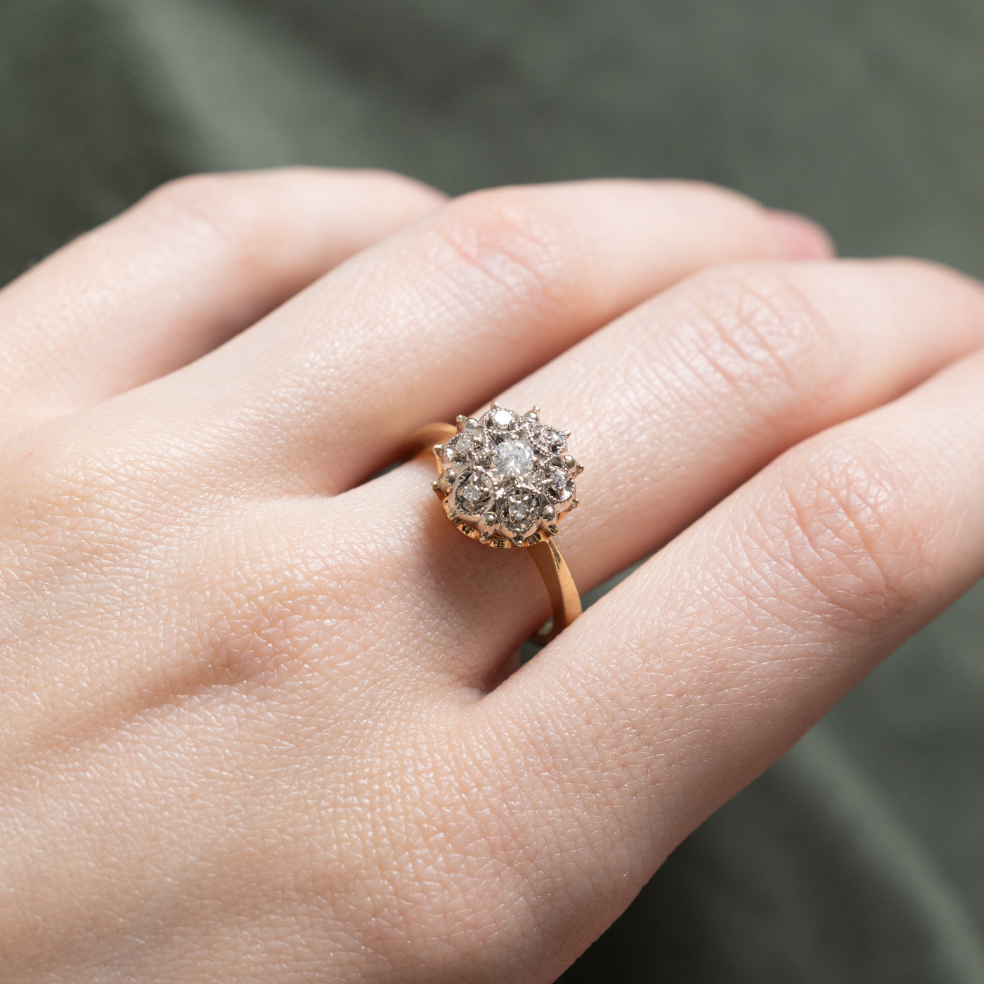 Diamond Cluster Cocktail Ring | 0.19ctw | SZ 7