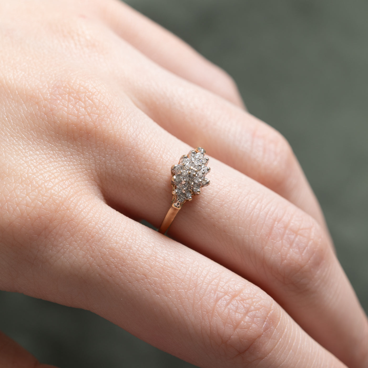 Diamond Cluster Ring | 0.12ctw | SZ 6.5