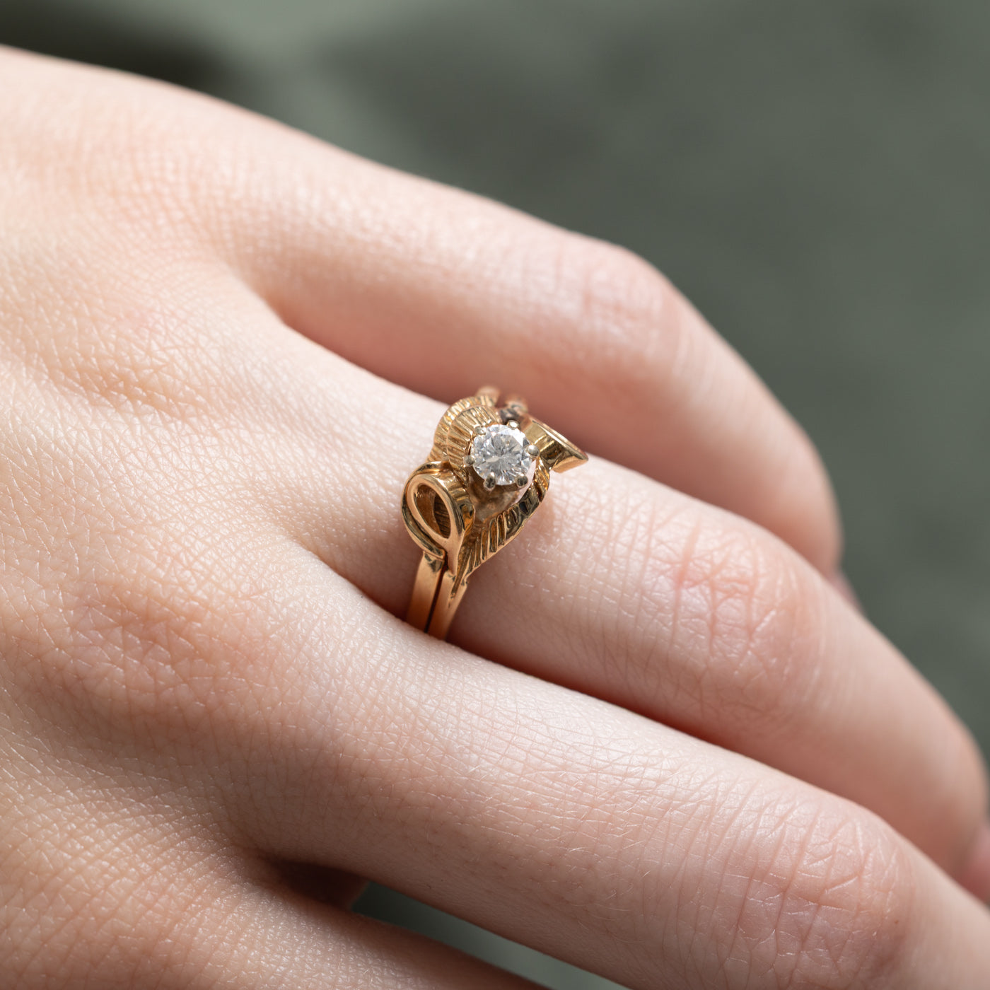 Diamond Textured Abstract Ring | 0.25ct | SZ 5.75