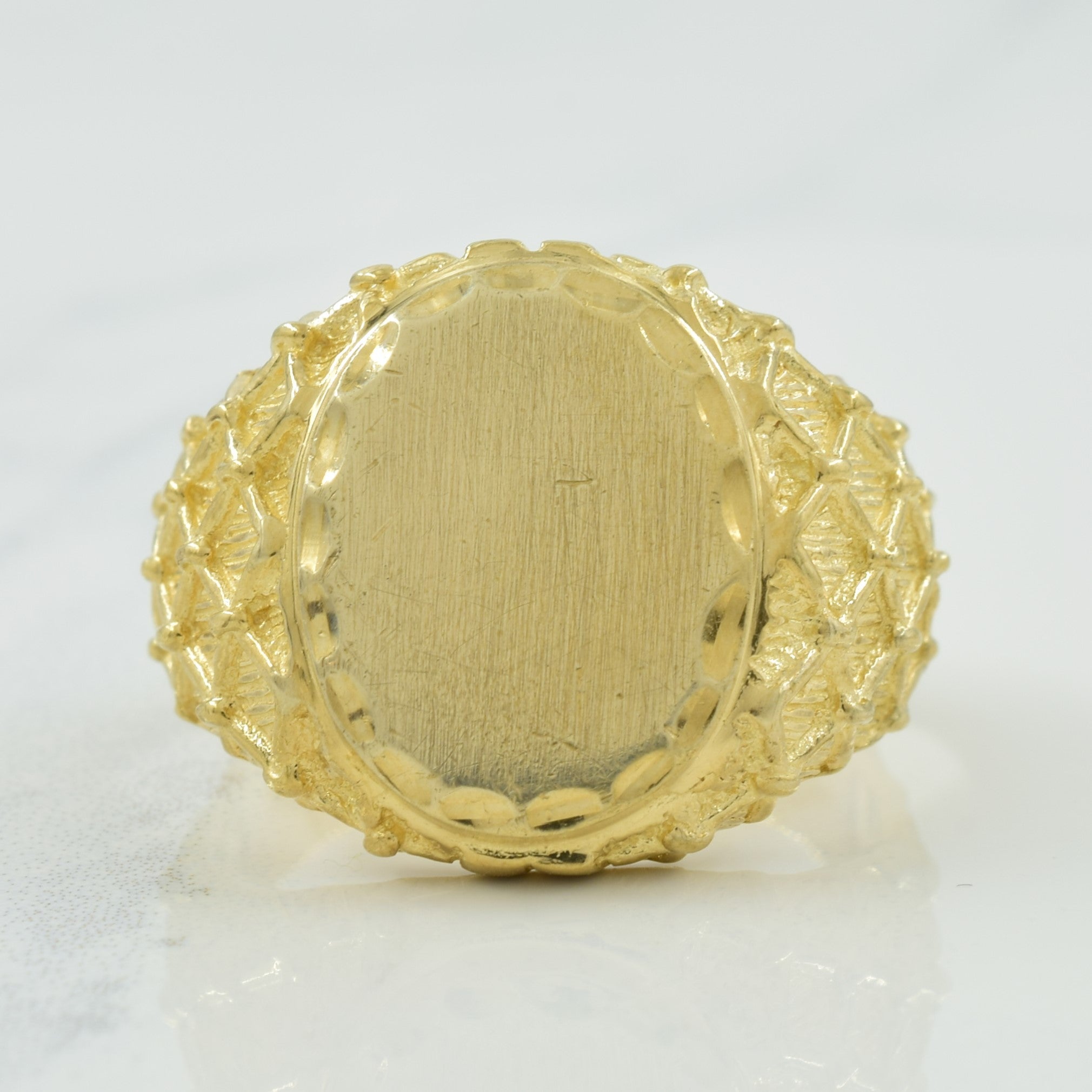10k Yellow Gold Signet Ring | SZ 10 |