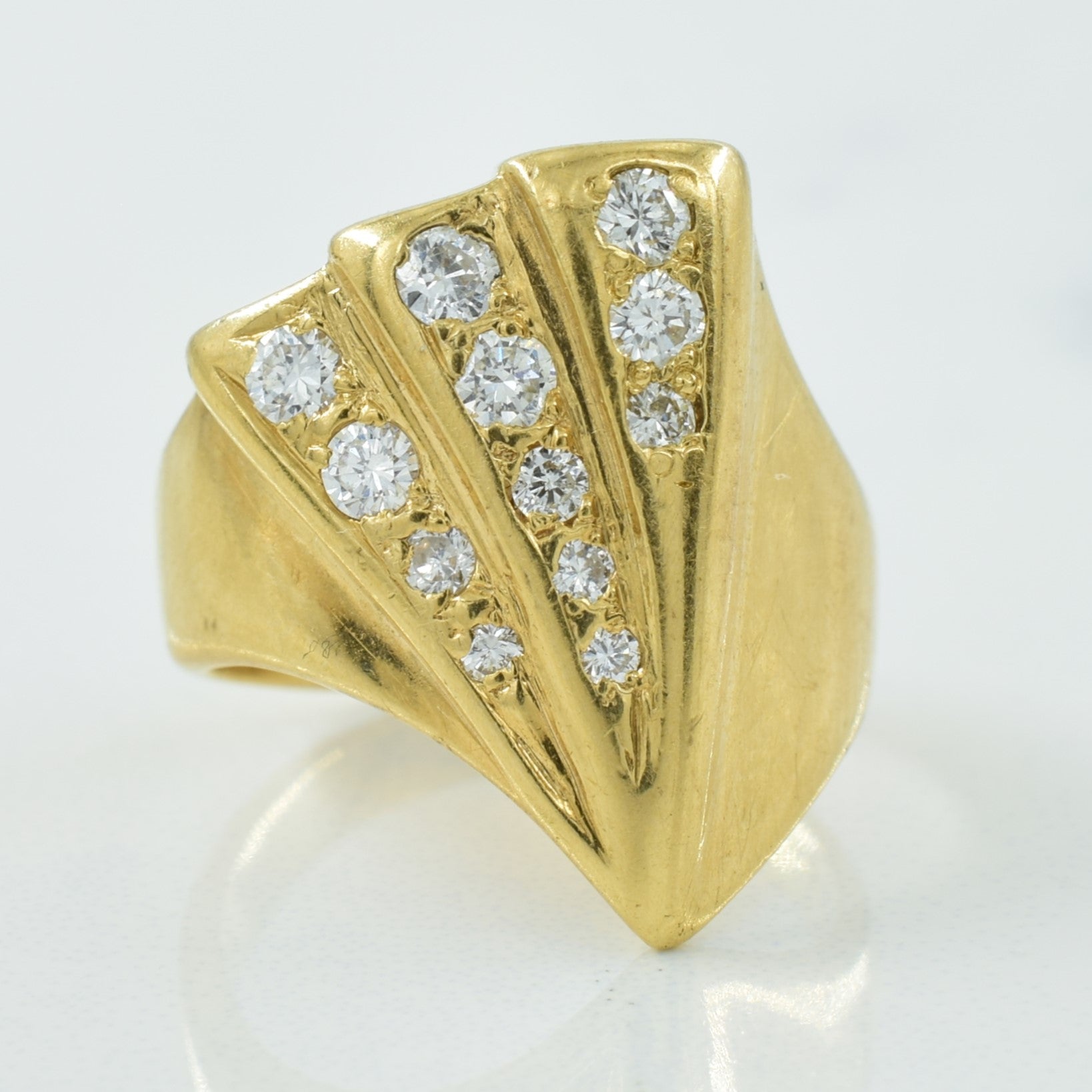 Three Row Diamond Ring | 0.30ctw | SZ 3 |