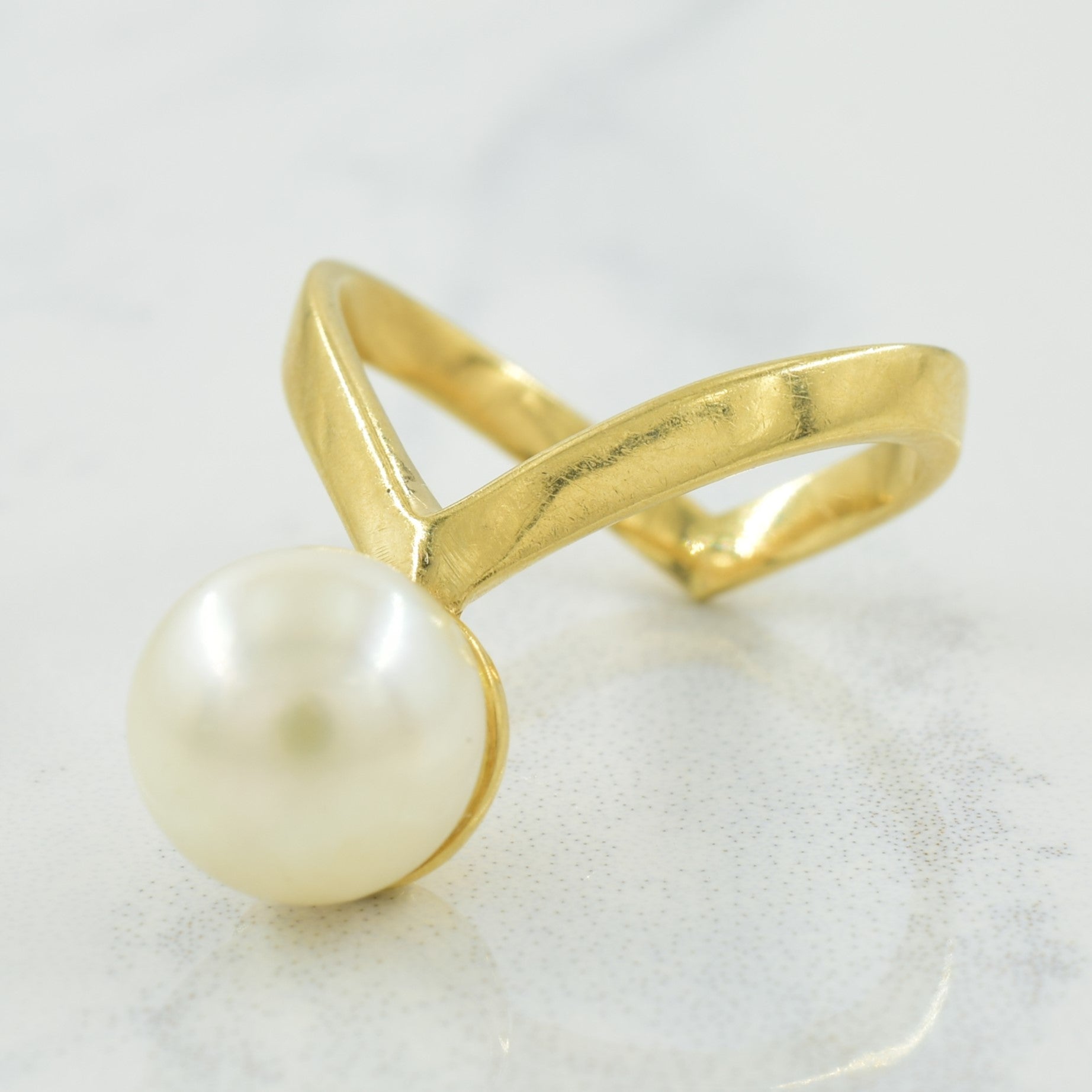 Chevron Pearl Ring | 4.20ct | SZ 3.75 |