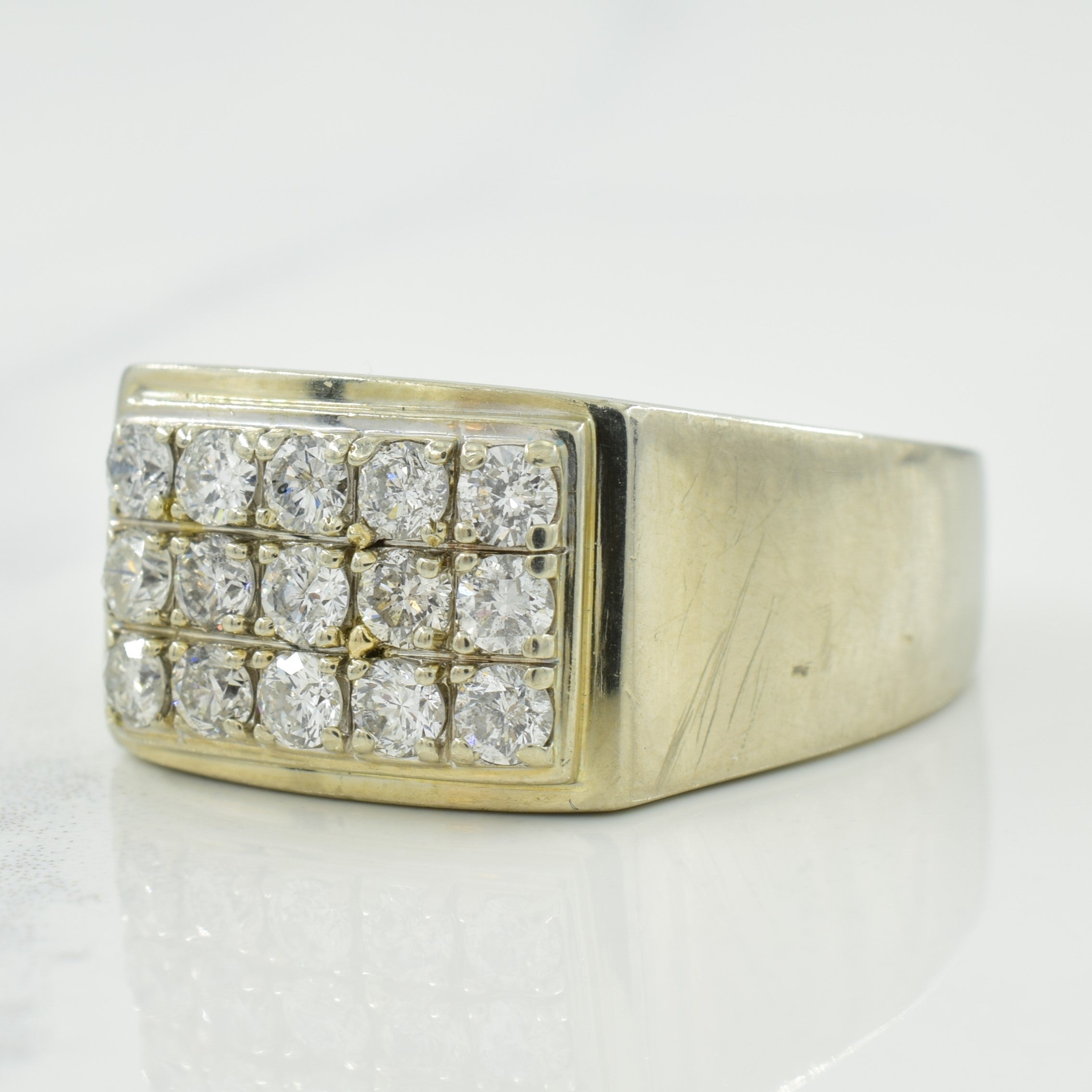 Diamond Grid Ring | 0.80ctw | SZ 10.25 |