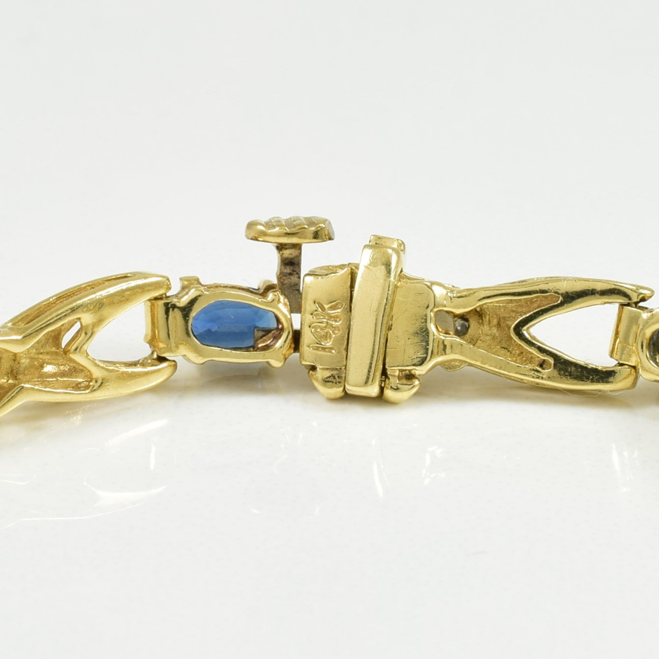 Sapphire & Diamond Bracelet | 2.25ctw, 0.05ctw | 7.25" |