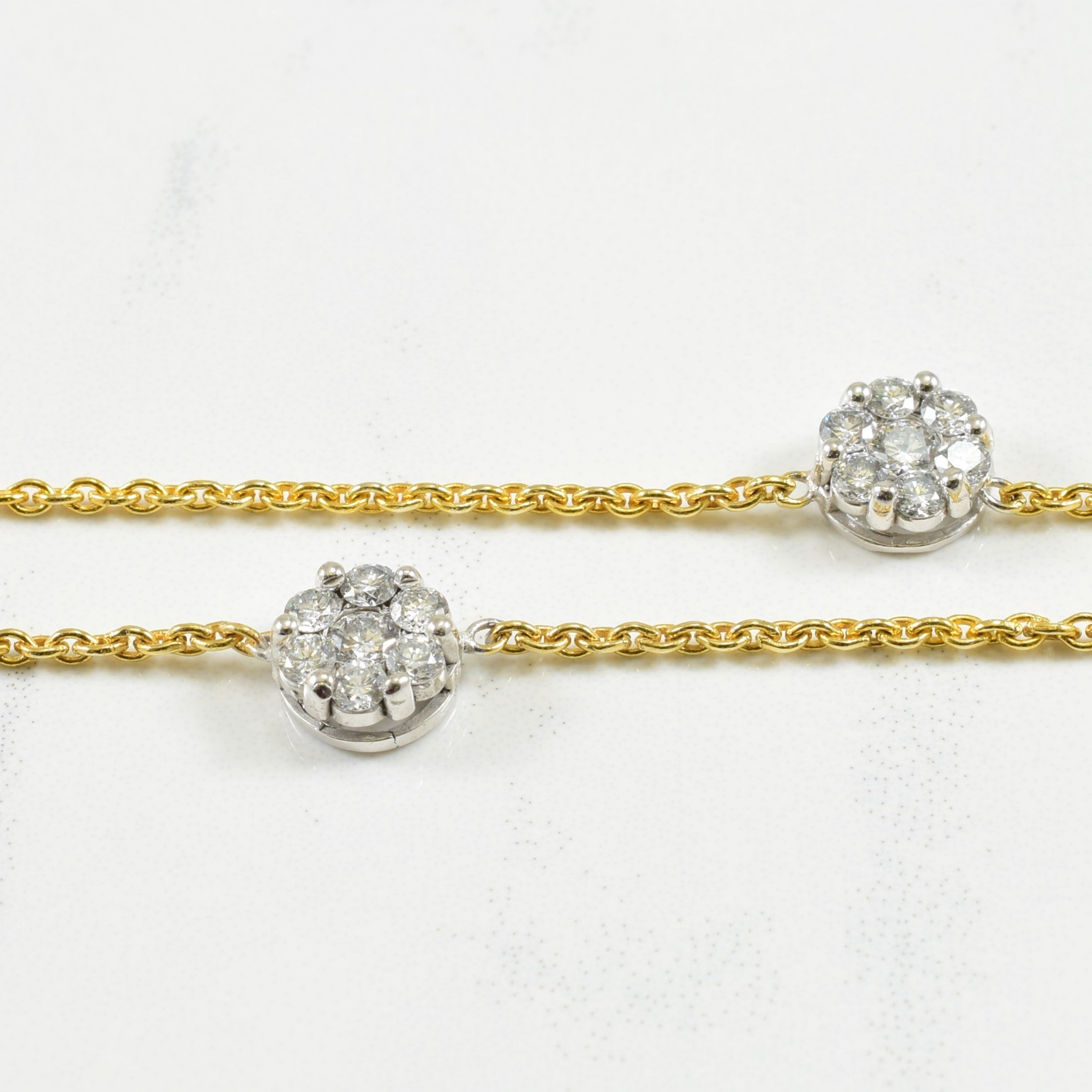 Adjustable Diamond Necklace | 1.30ctw | 14.5"-15.5" |