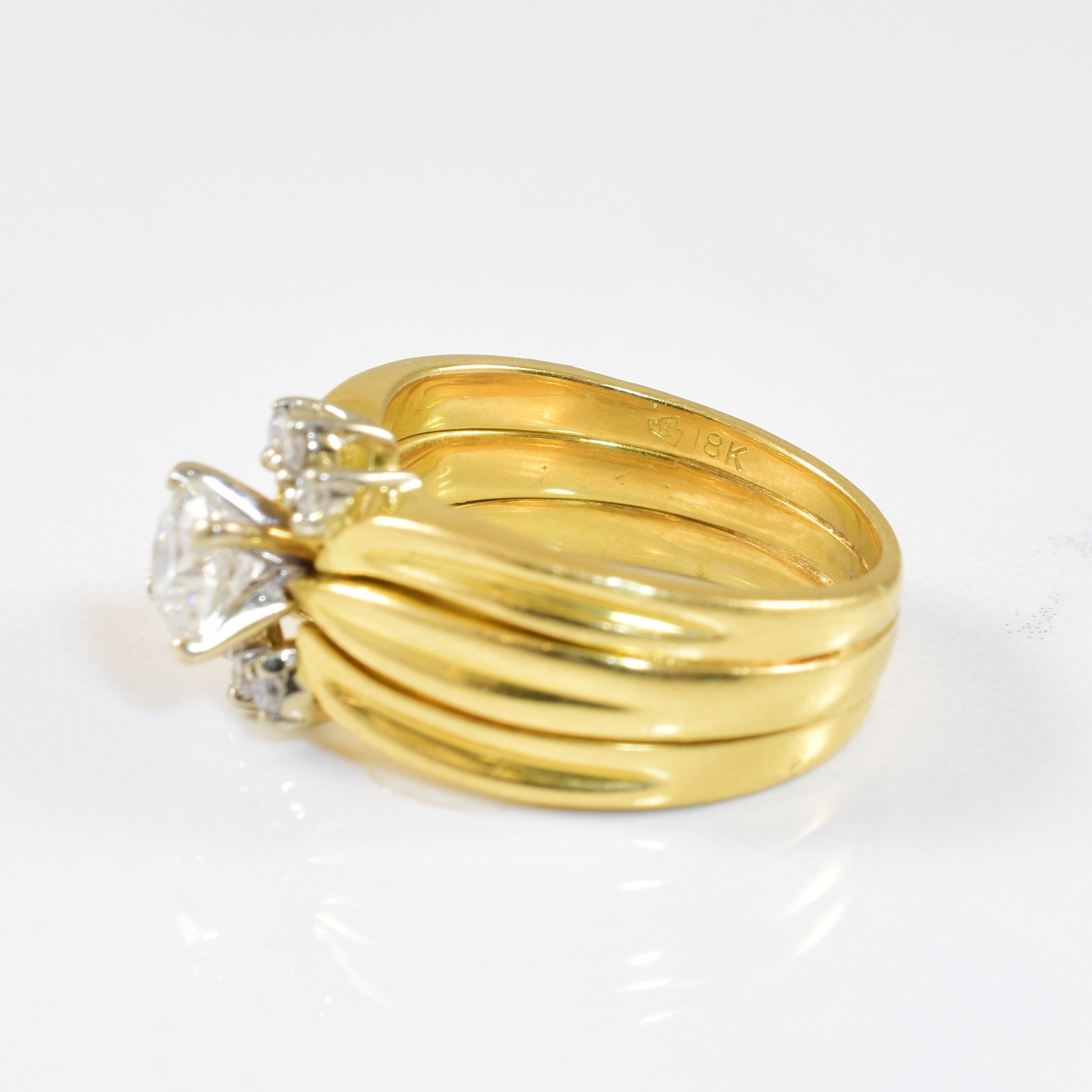 Tapered Diamond Ring | 0.96ctw | SZ 4.75 |