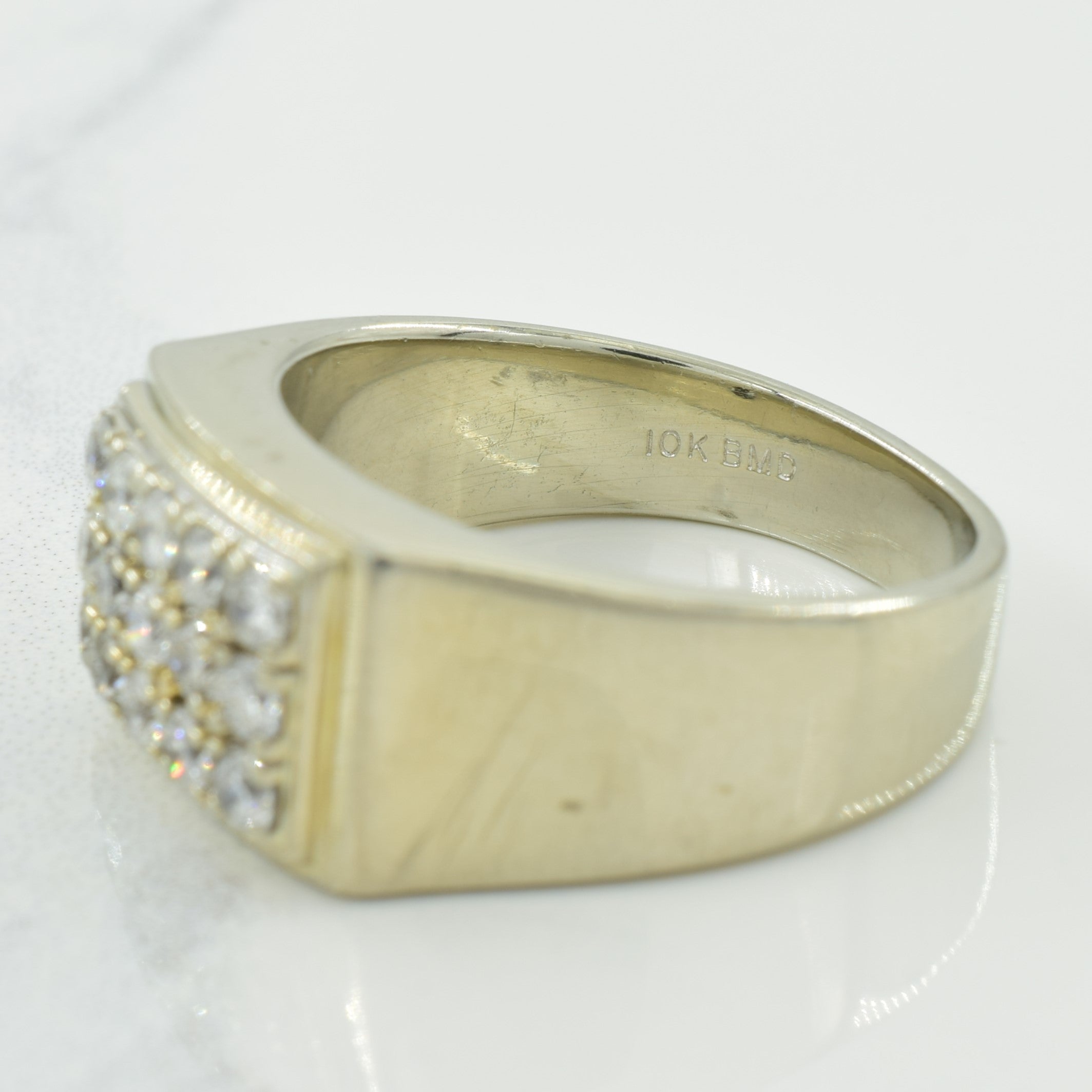 Diamond Grid Ring | 0.80ctw | SZ 10.25 |