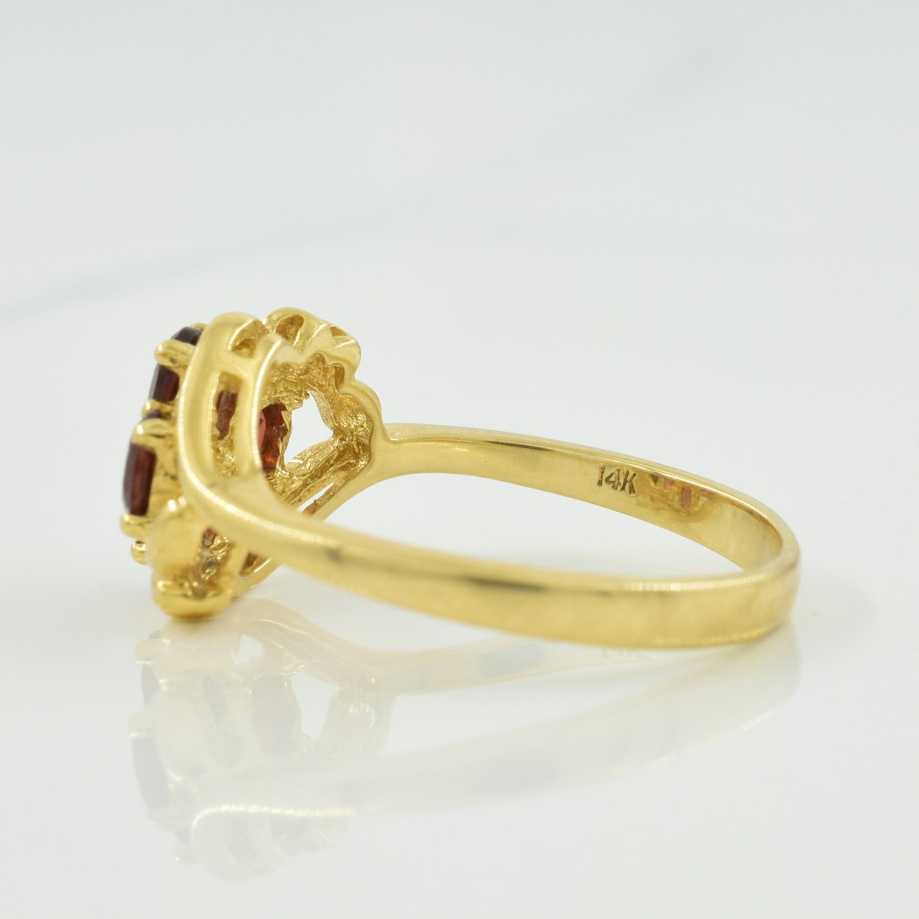 Garnet Bypass Ring | 1.00ctw | SZ 7 |