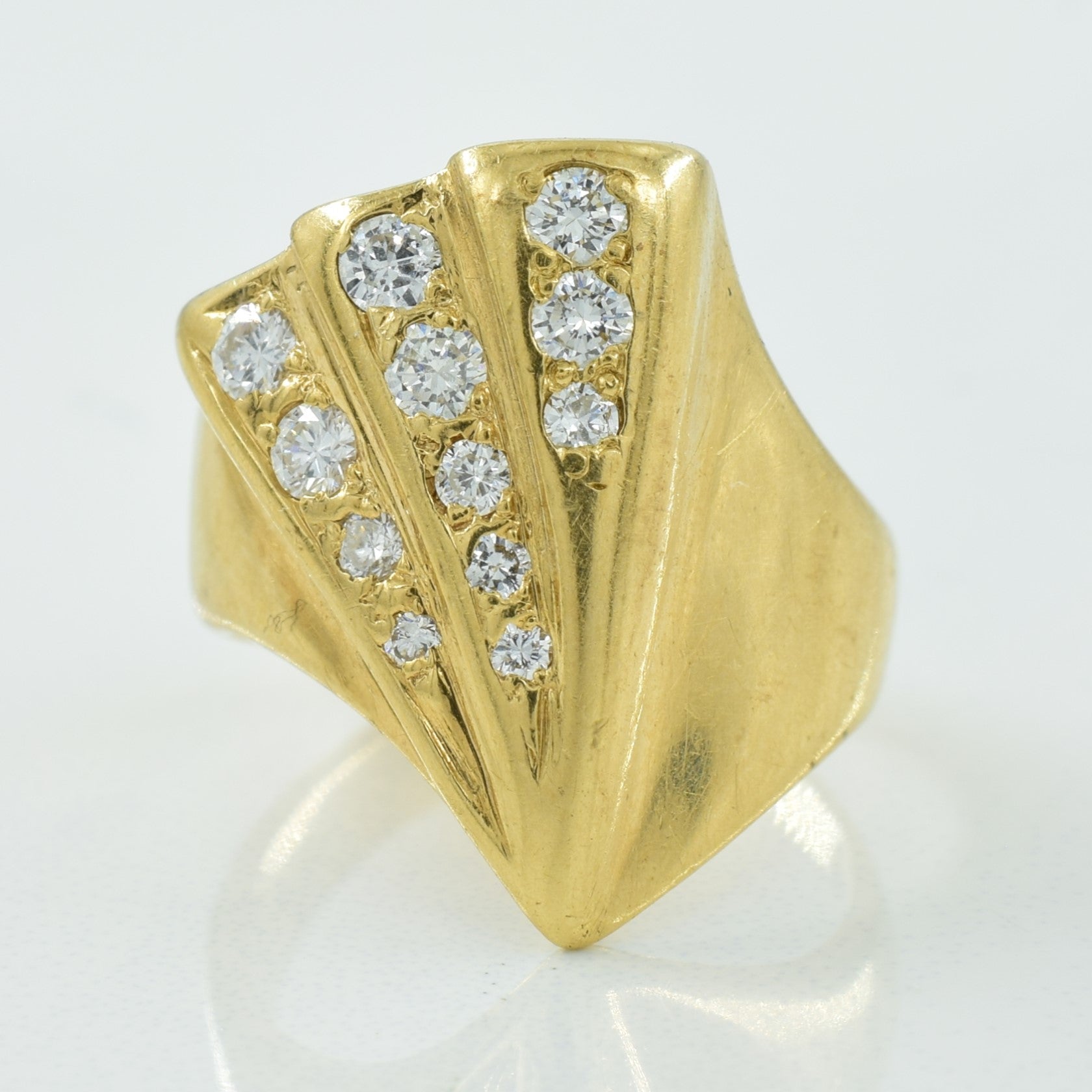 Three Row Diamond Ring | 0.30ctw | SZ 3 |