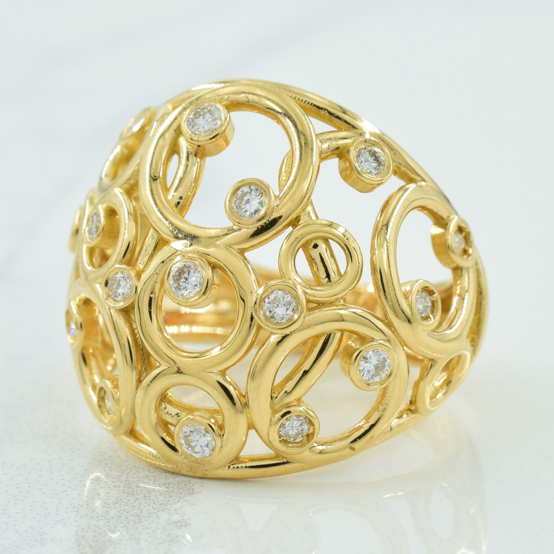 Diamond Cocktail Ring | 0.25ctw | SZ 6.75 |