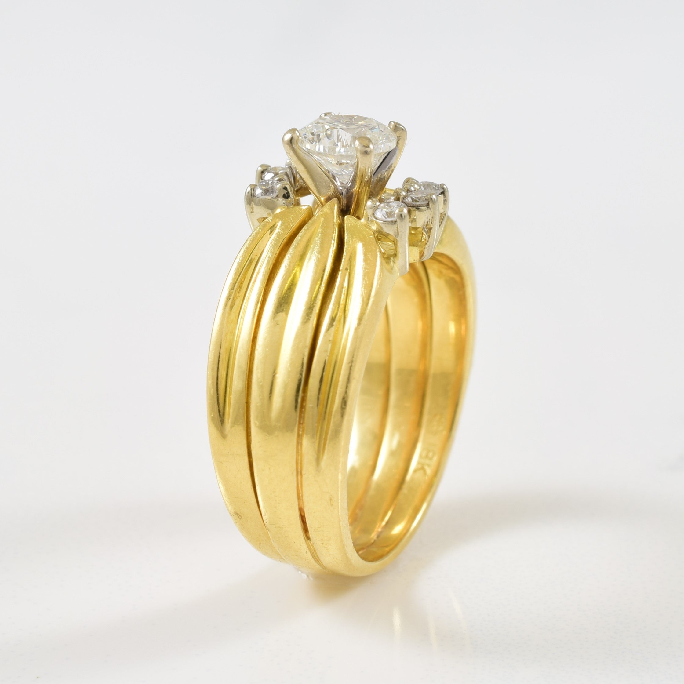 Tapered Diamond Ring | 0.96ctw | SZ 4.75 |