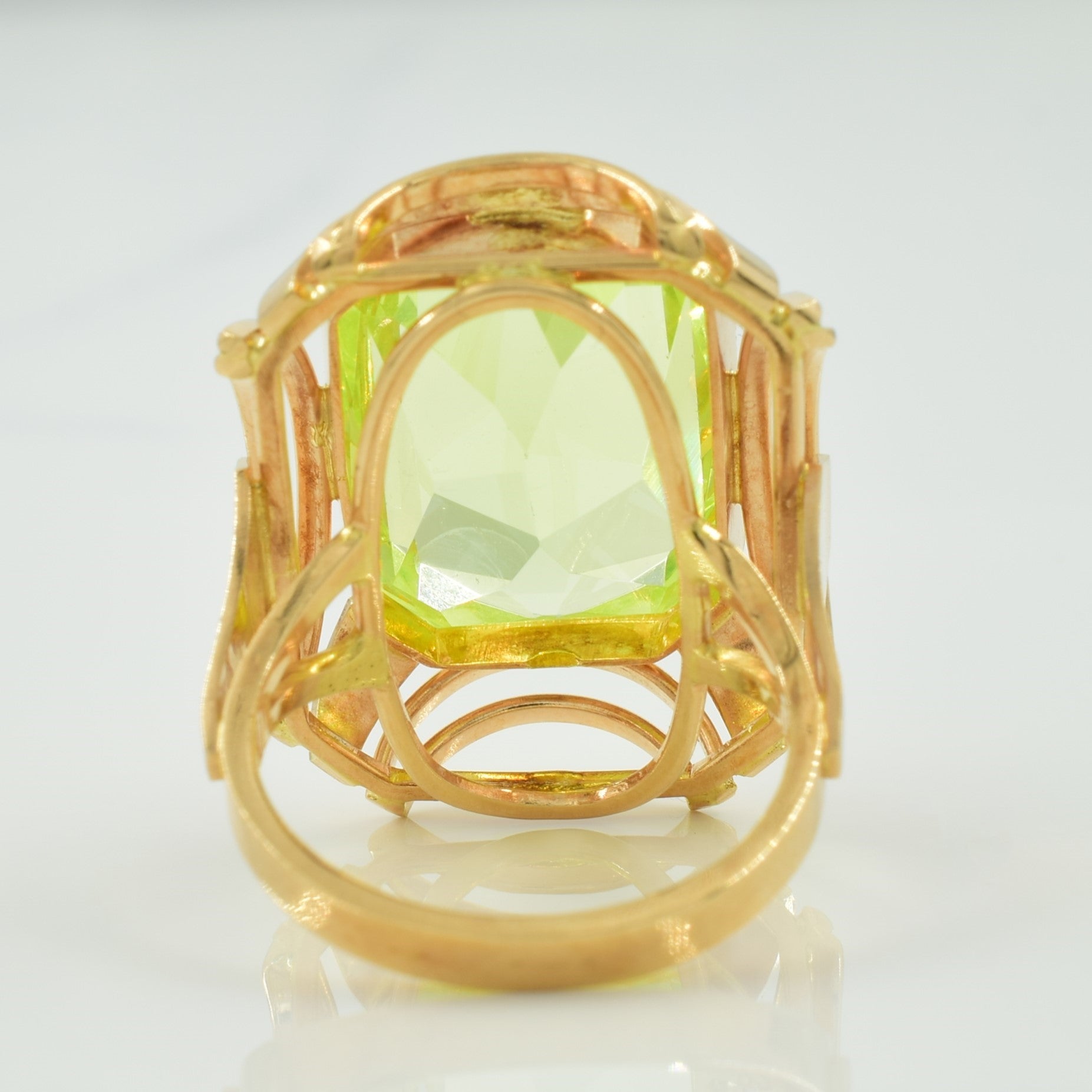 Synthetic Spinel Cocktail Ring | 21.00ct | SZ 6.75 |