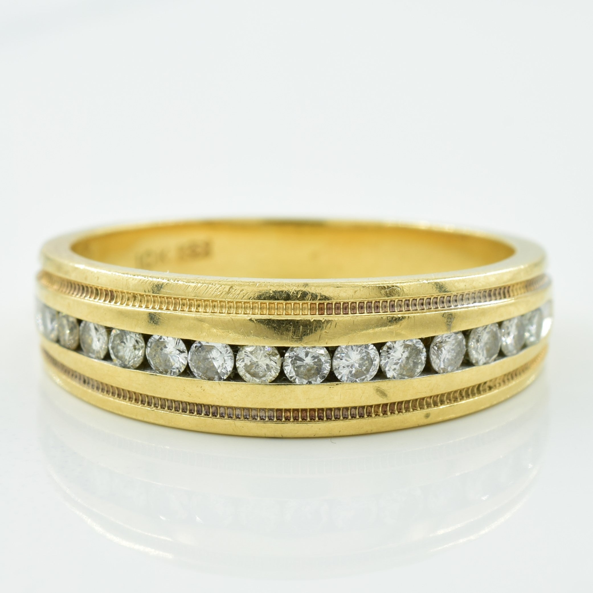 Channel Set Diamond Ring | 0.42ctw | SZ 11 |