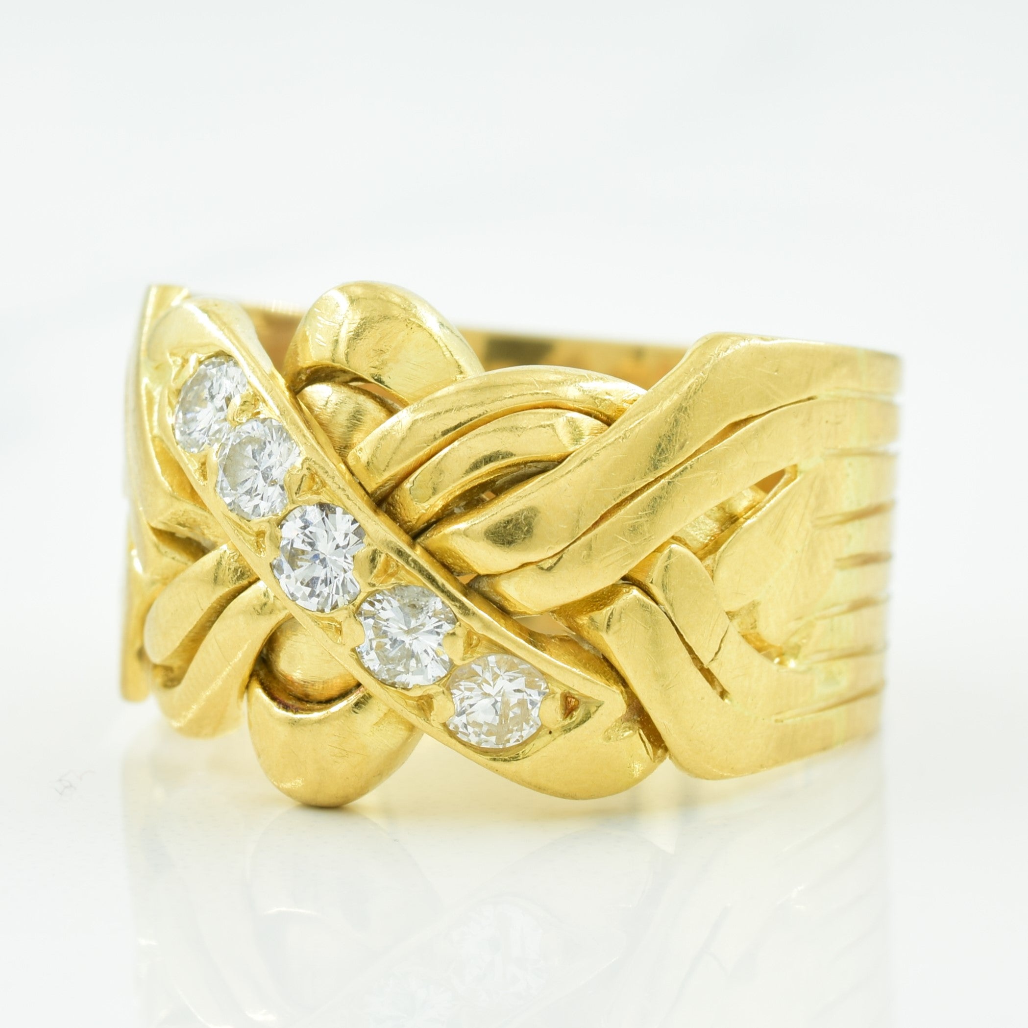 Diamond Puzzle Ring | 0.50ctw | SZ 10.75 |