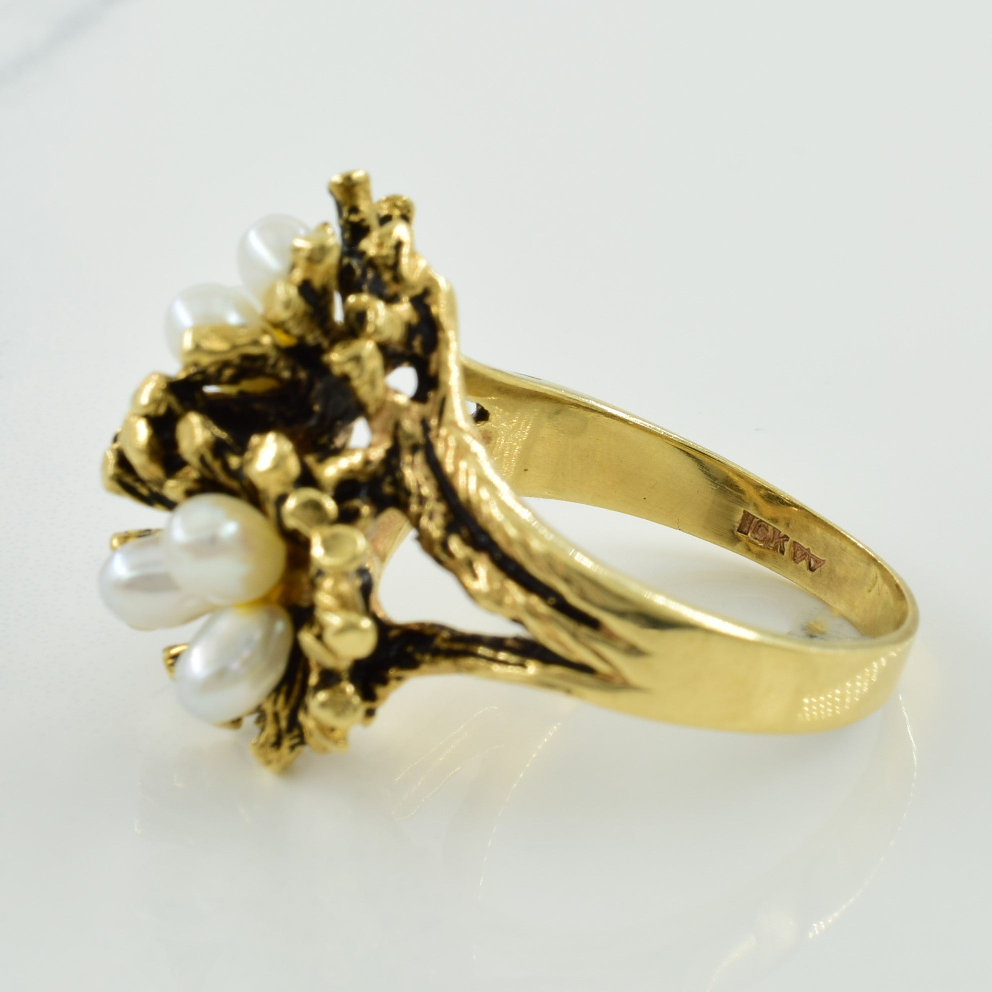 Baroque Cultured Pearl Ring | 3.00ctw | SZ 9.25 |
