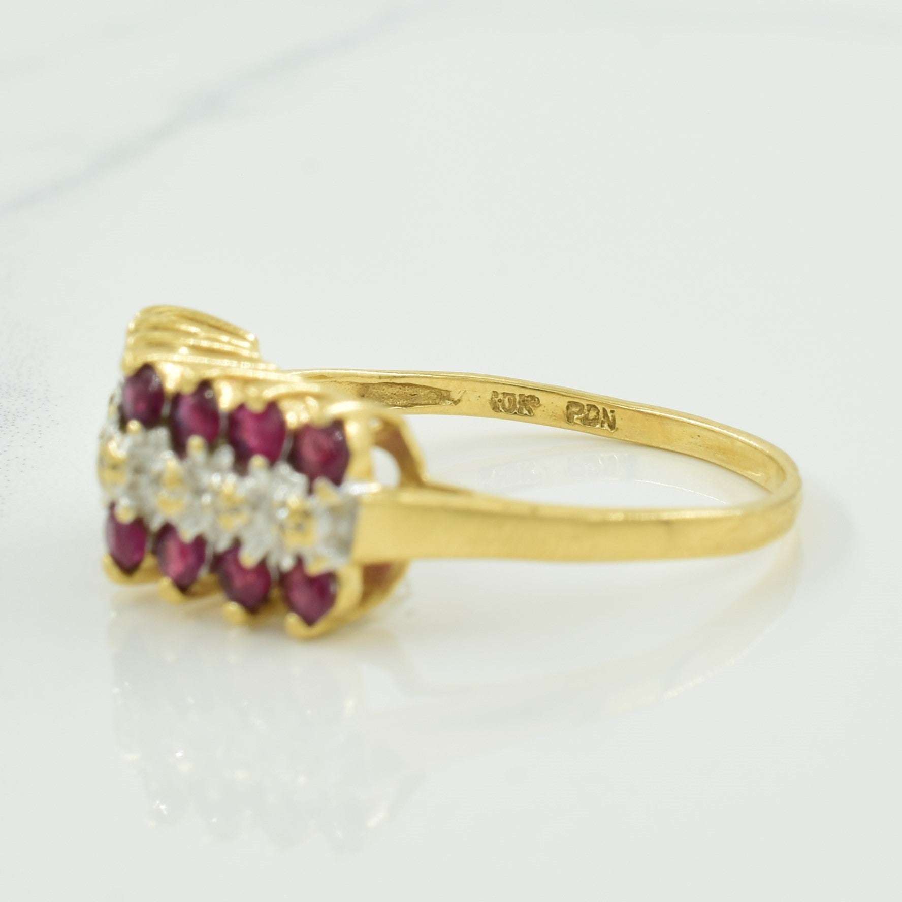 Ruby & Diamond Ring | 0.84ctw, 0.04ctw | SZ 8 |