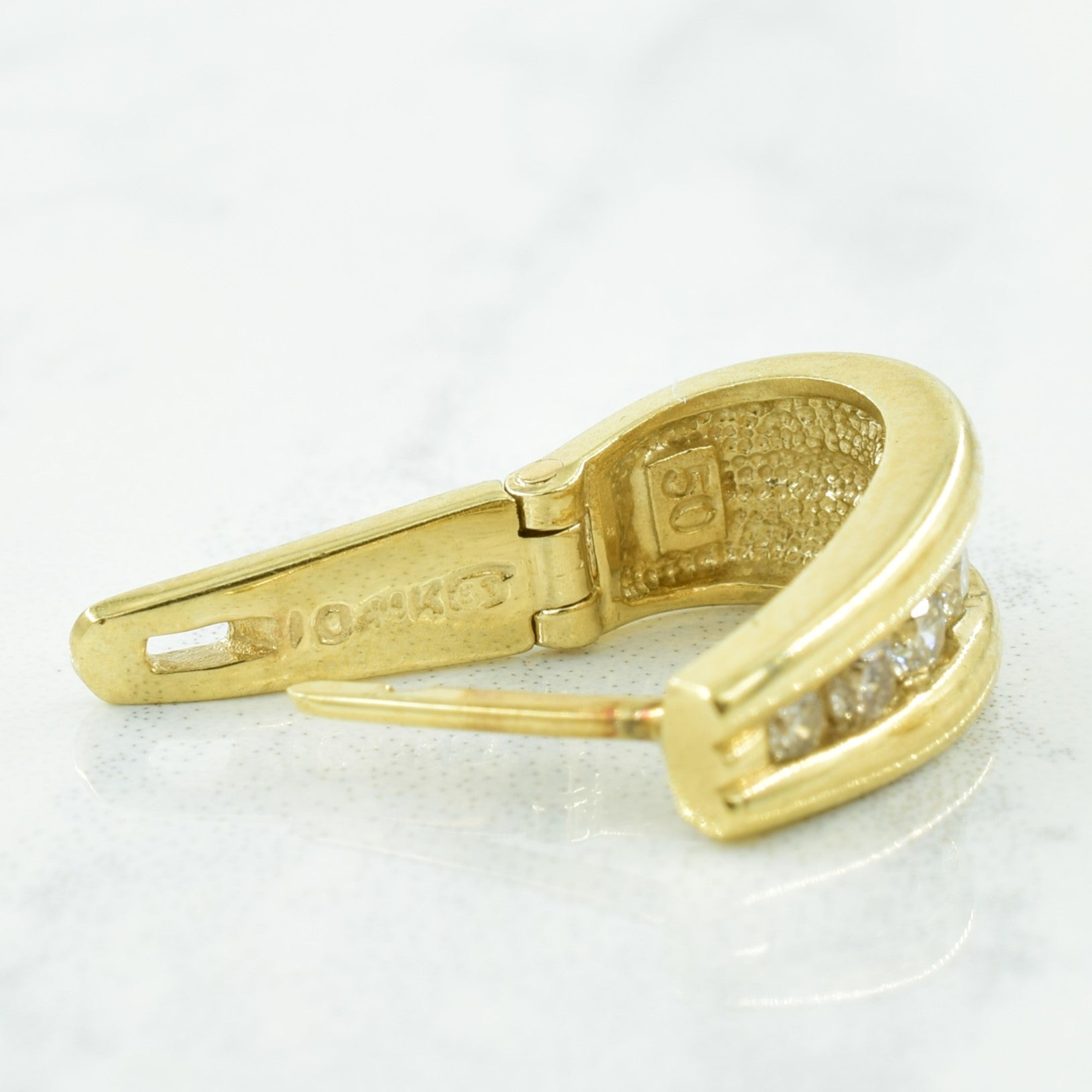 Diamond Huggie Earrings | 0.42ctw |