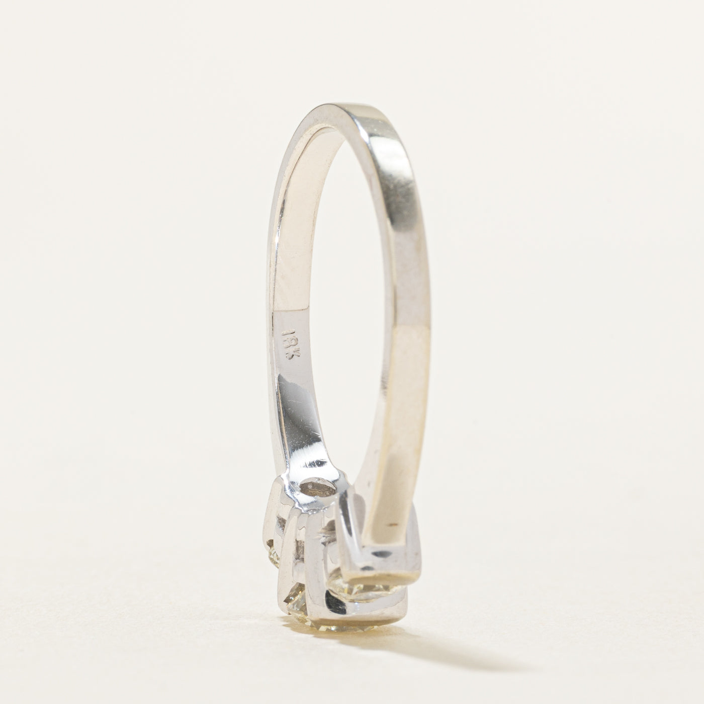 Three Stone Canadian Diamond Engagement Ring | 1.51 ctw, SZ 8.75 |