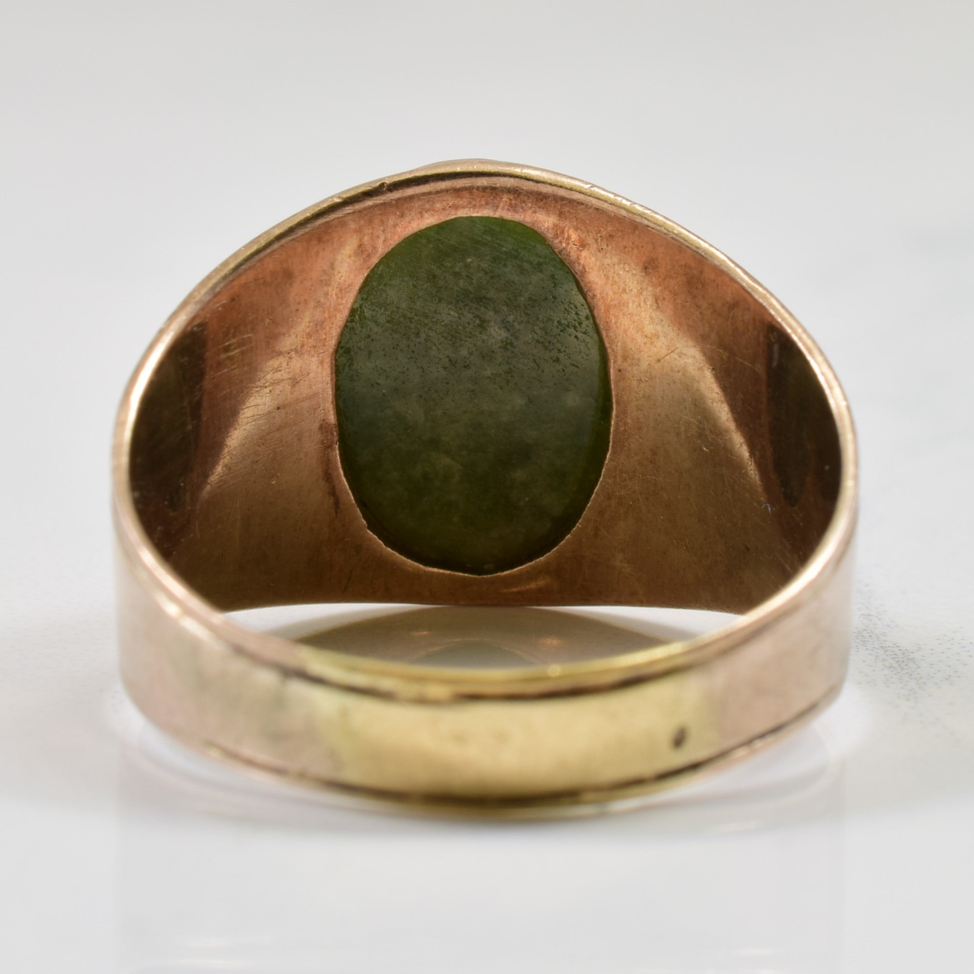 Vintage Jadeite Ring | 4.22ct | SZ 11.5 |