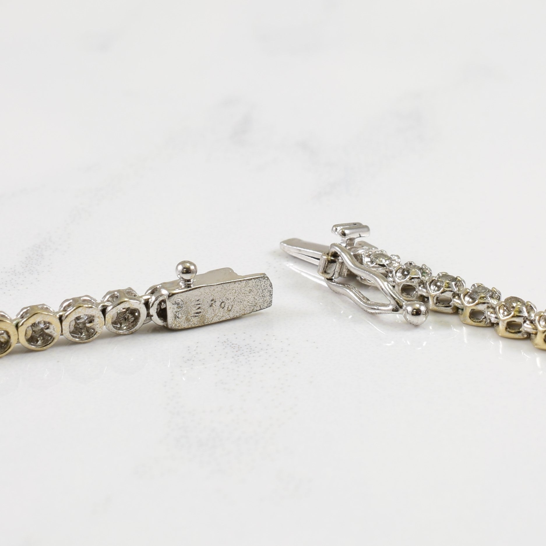Collier en or blanc 18 carats et diamants | 2,00 ct | 42 cm |