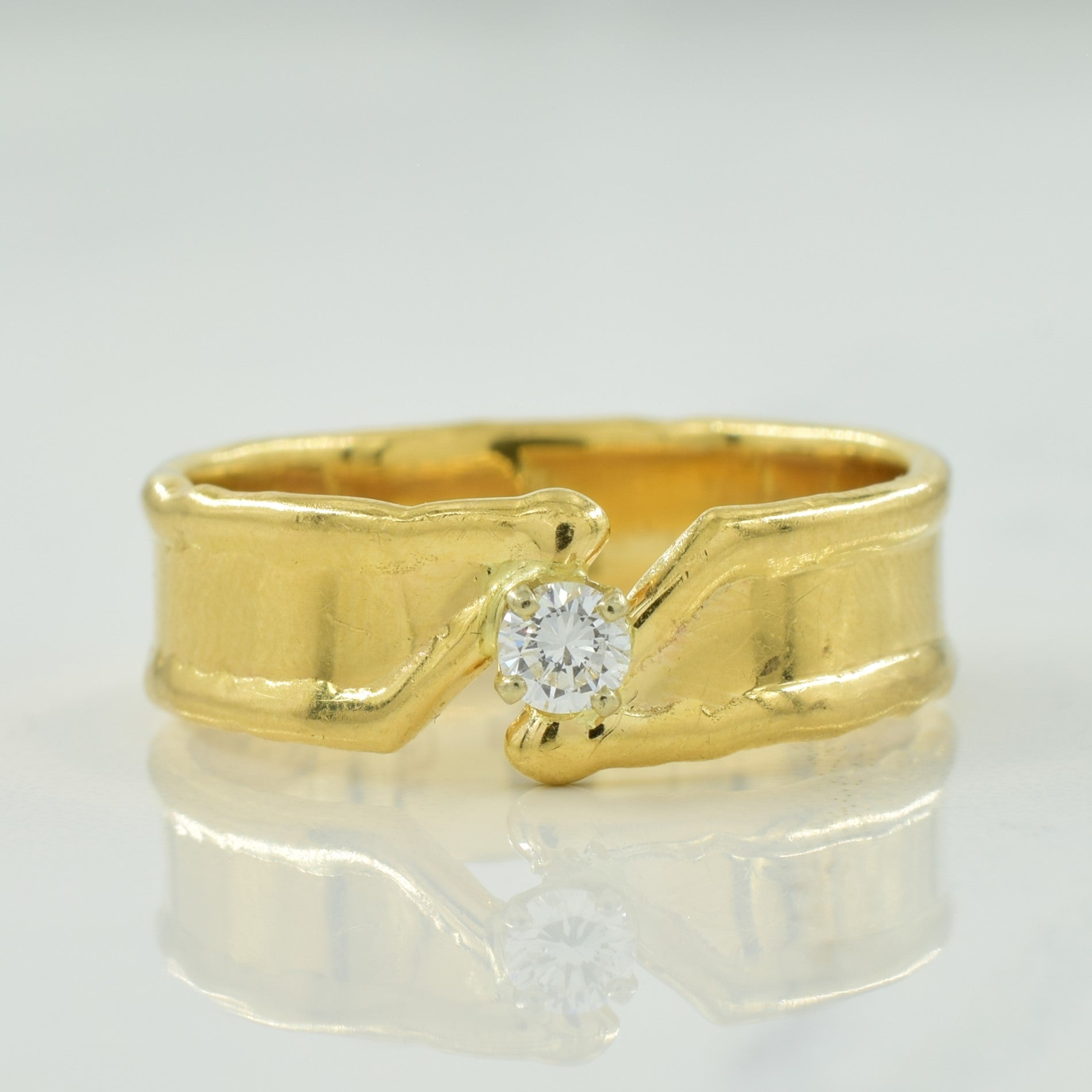 Solitaire Diamond Band | 0.14ct | SZ 9.75 |