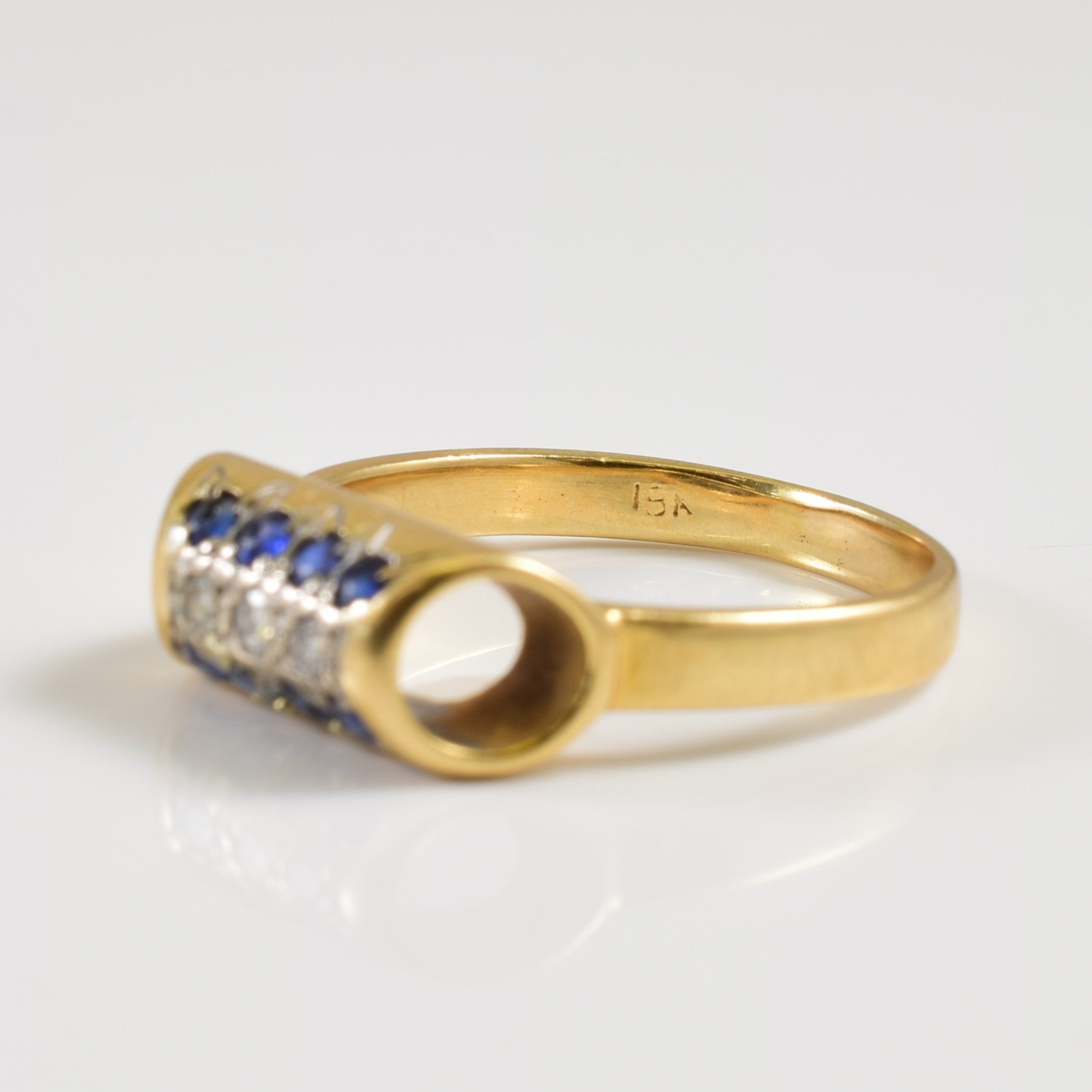 Sapphire & Diamond Ring | 0.28ctw, 0.06ctw | SZ 6.75 |