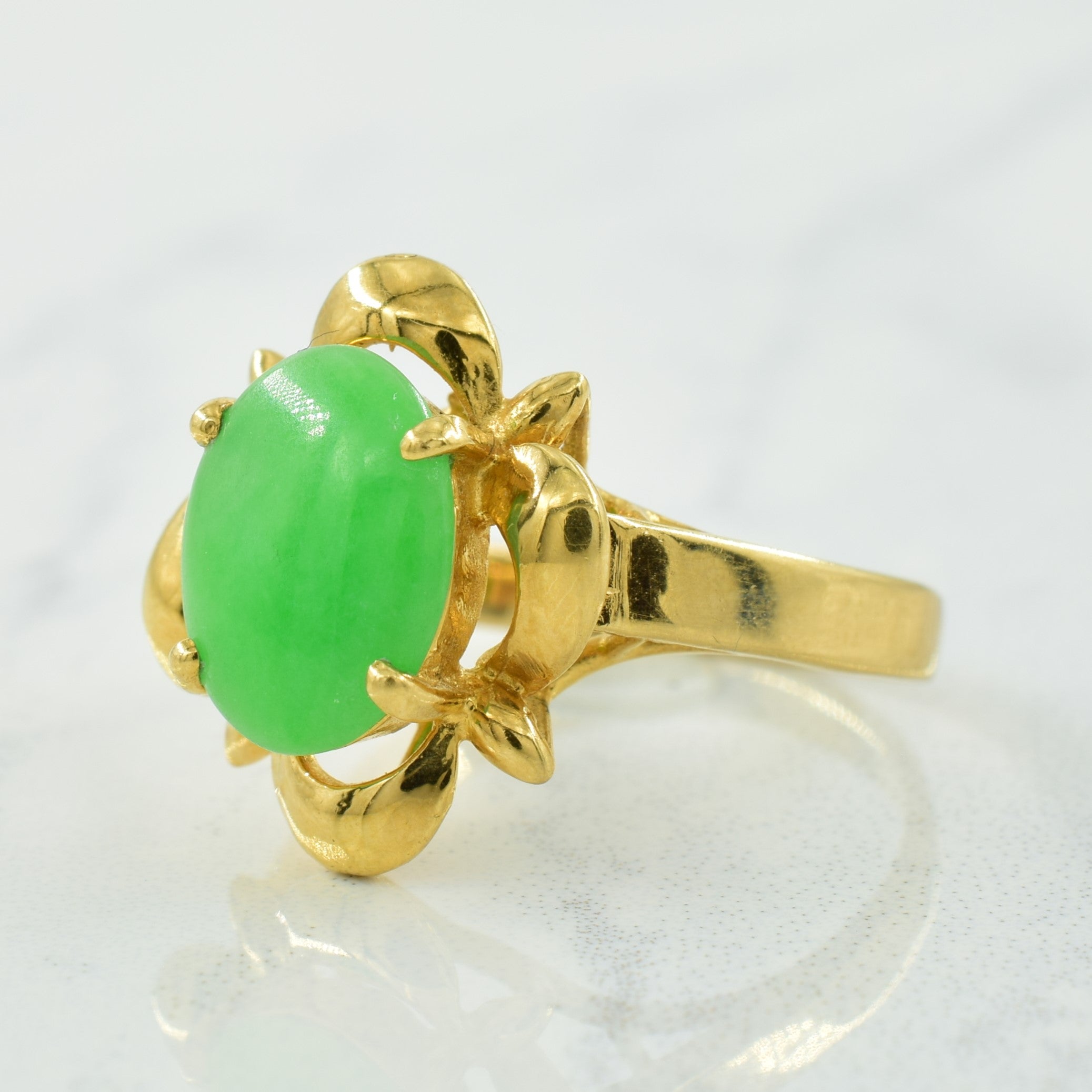 Jadeite Cocktail Ring | 1.75ct | SZ 5.25 |