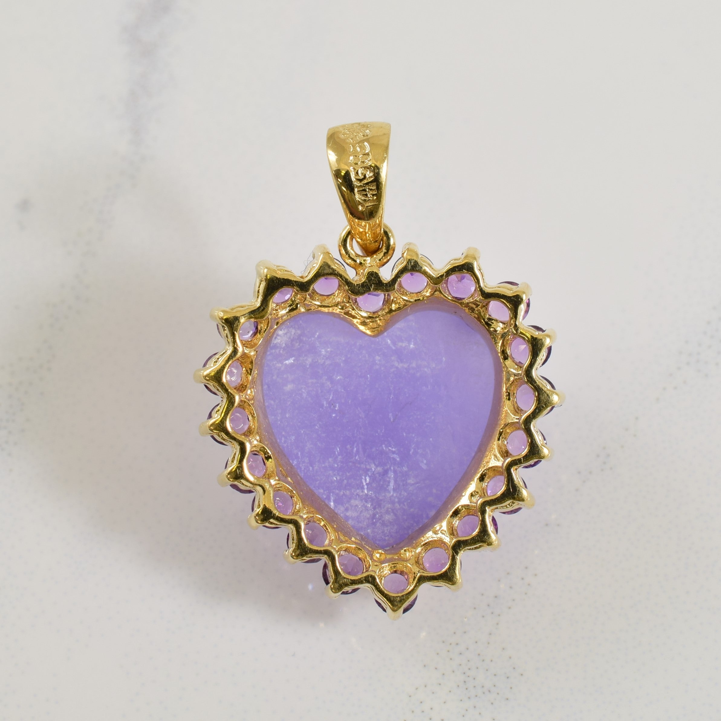 Lavender Jadeite & Amethyst | 5.00ct, 0.50ctw |