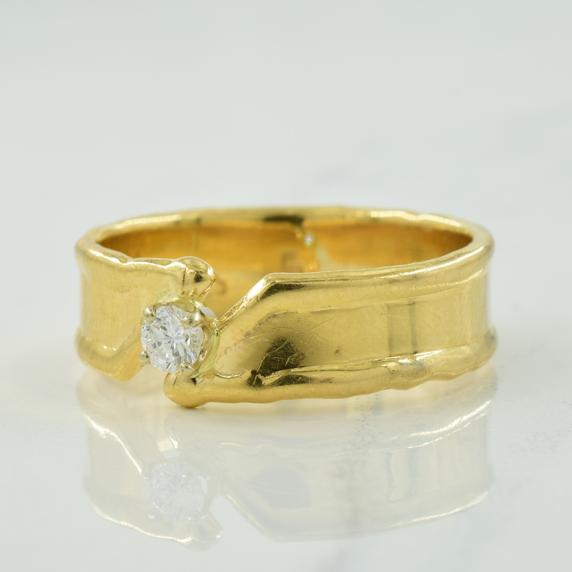Solitaire Diamond Band | 0.14ct | SZ 9.75 |