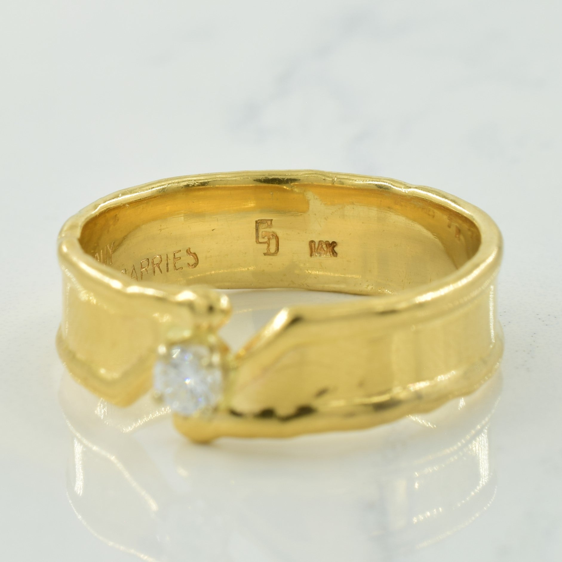 Solitaire Diamond Band | 0.14ct | SZ 9.75 |