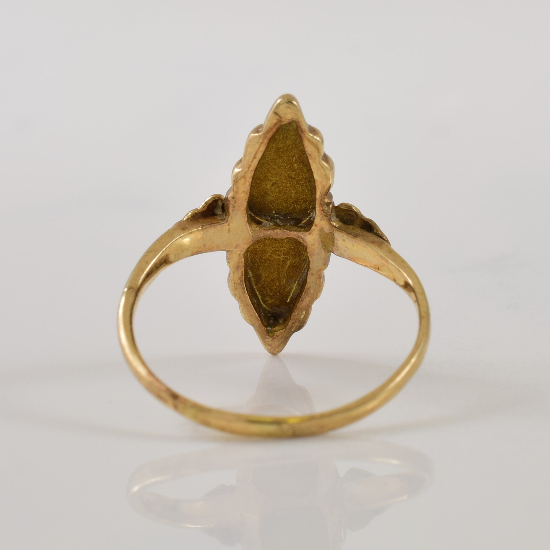 Two Tone Leaf Ring | SZ 3.5 |