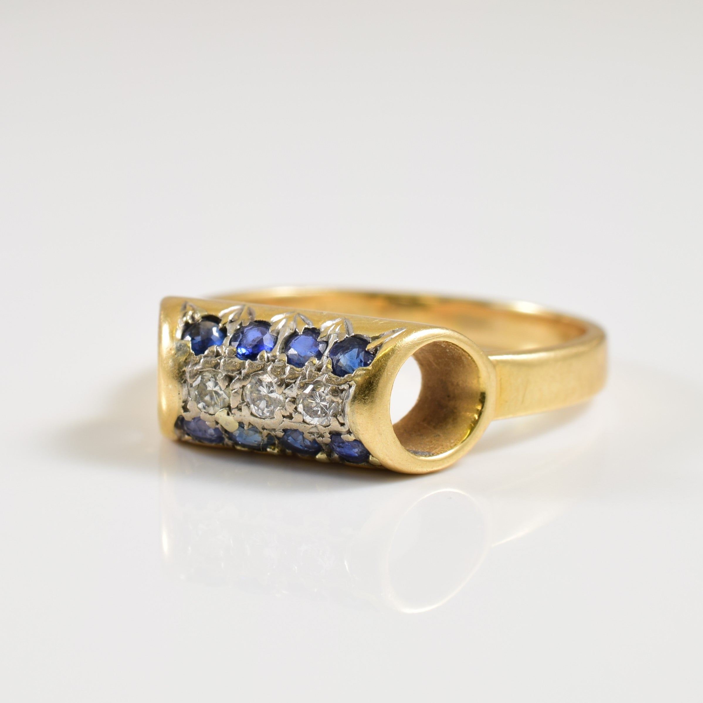 Sapphire & Diamond Ring | 0.28ctw, 0.06ctw | SZ 6.75 |