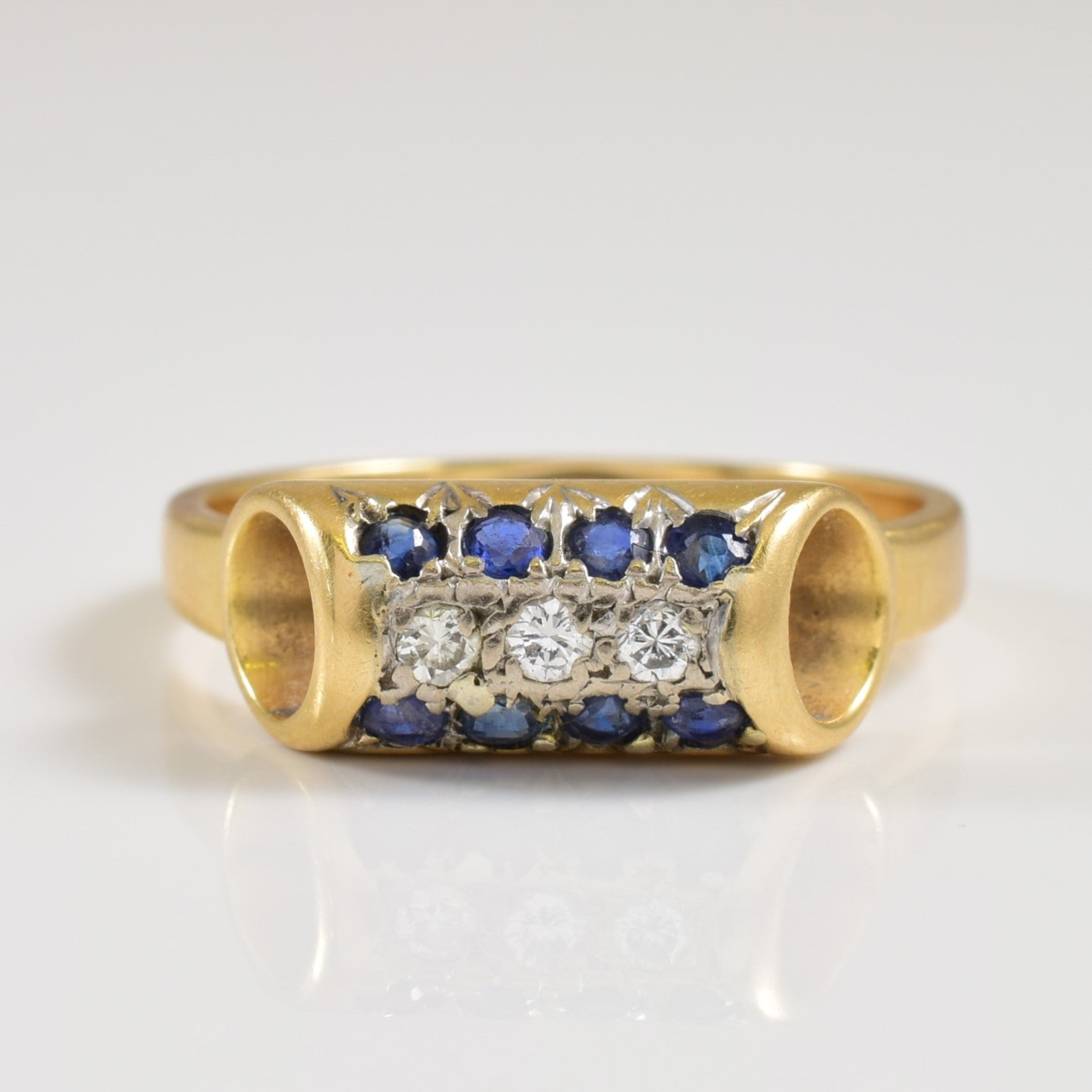 Sapphire & Diamond Ring | 0.28ctw, 0.06ctw | SZ 6.75 |