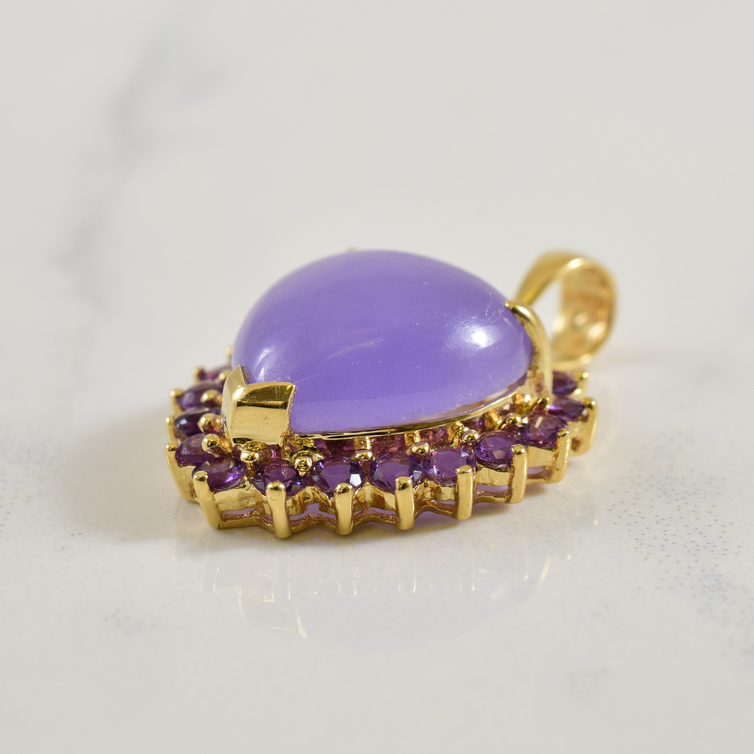 Lavender Jadeite & Amethyst | 5.00ct, 0.50ctw |