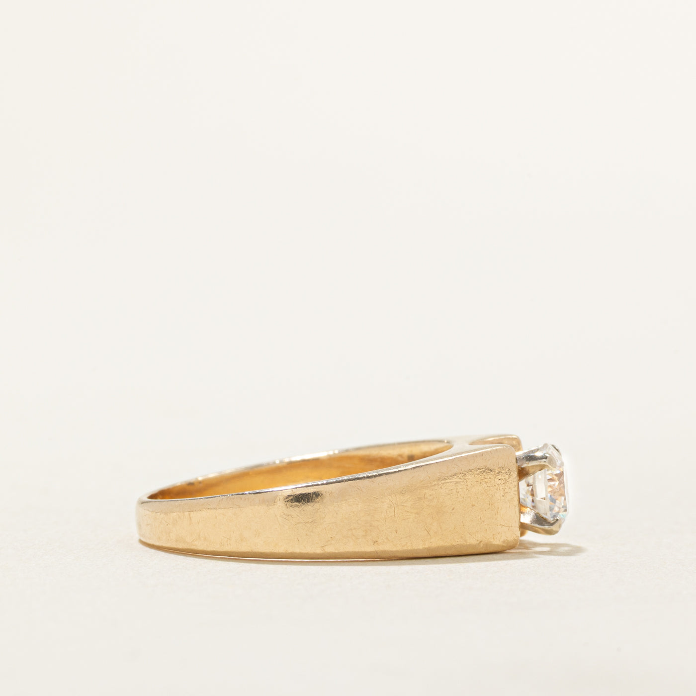 Tapered Solitaire Diamond Engagement Ring | 0.60 ct, SZ 7.75 |