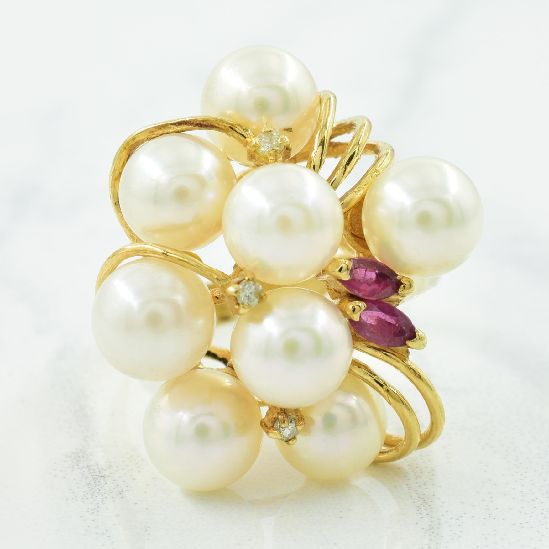 Multi Gemstone & Diamond Ring | 14.50ctw, 0.03ctw | SZ 7.25 |