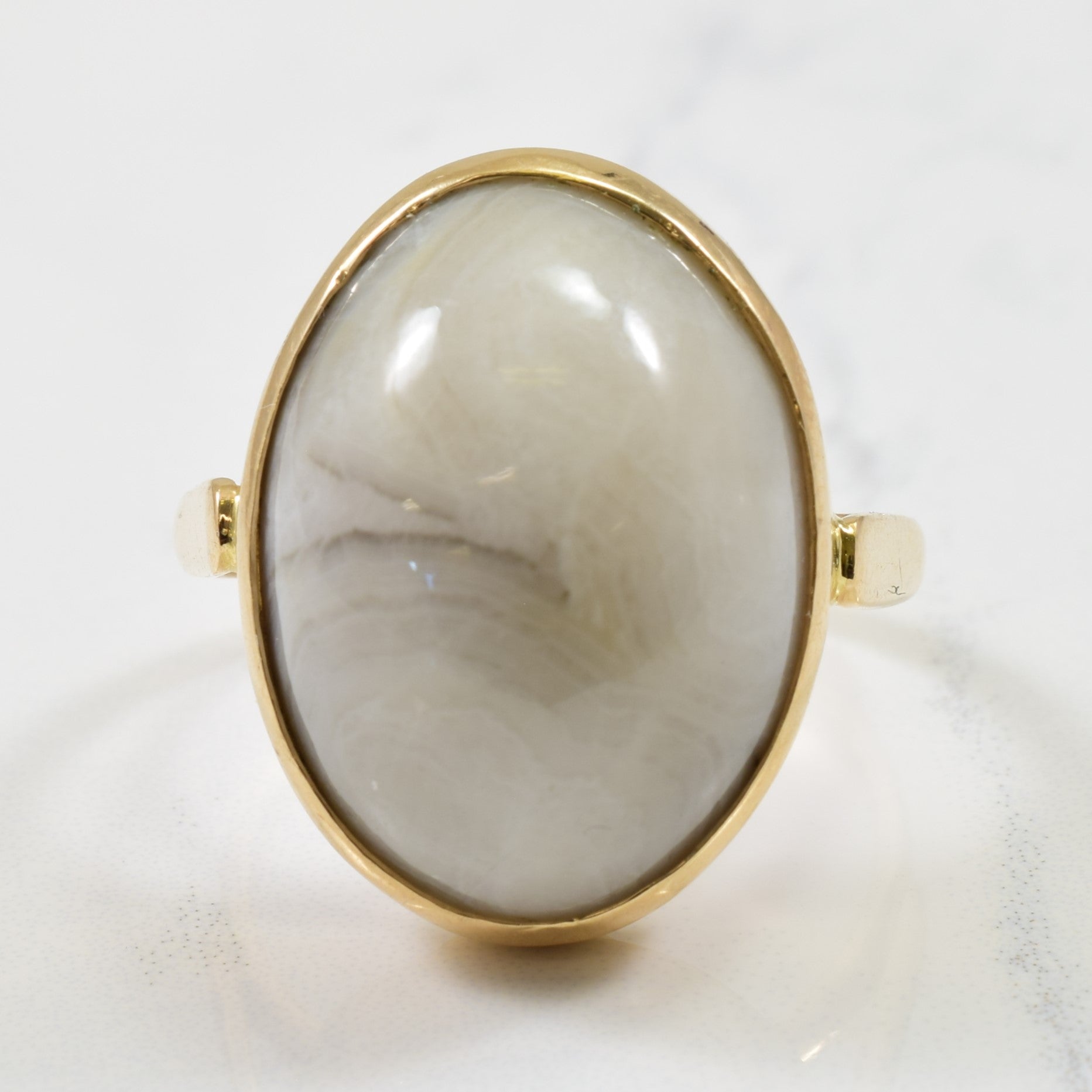 Agate Cocktail Ring | 24.00ct | SZ 10.5 |