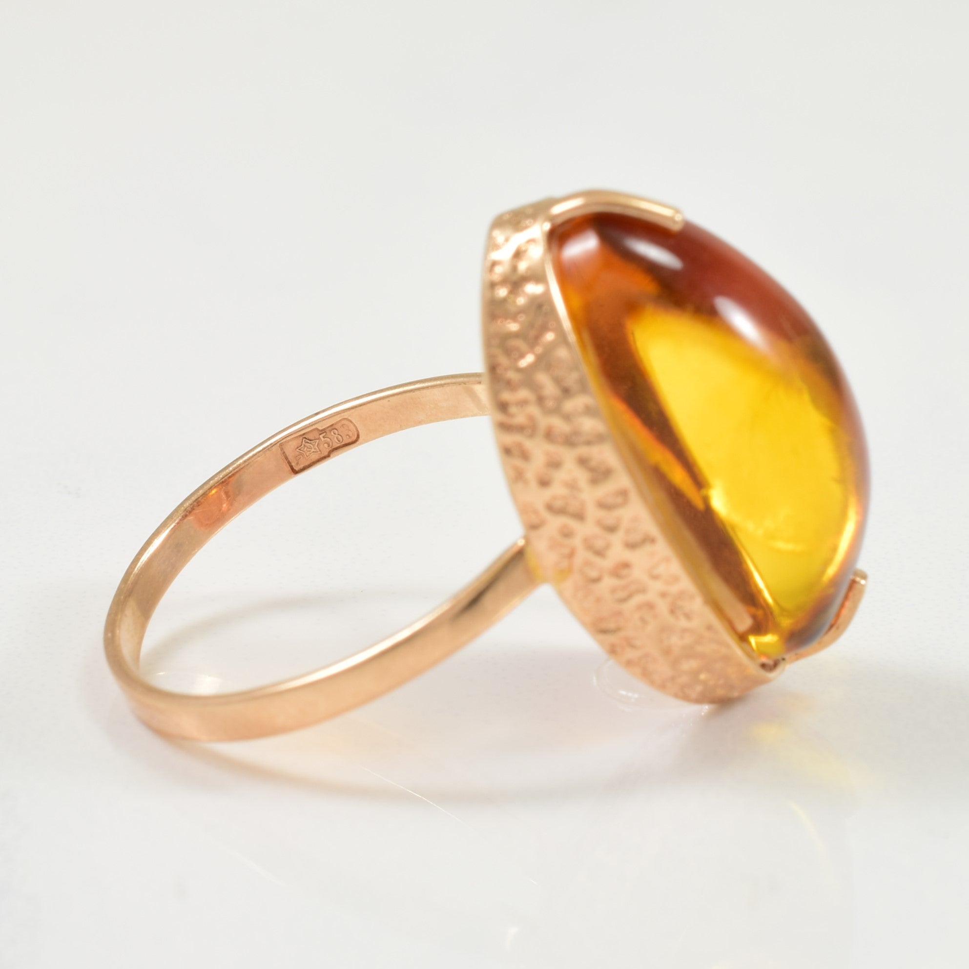 Amber Cocktail Ring | 5.20ct | SZ 9.25 |