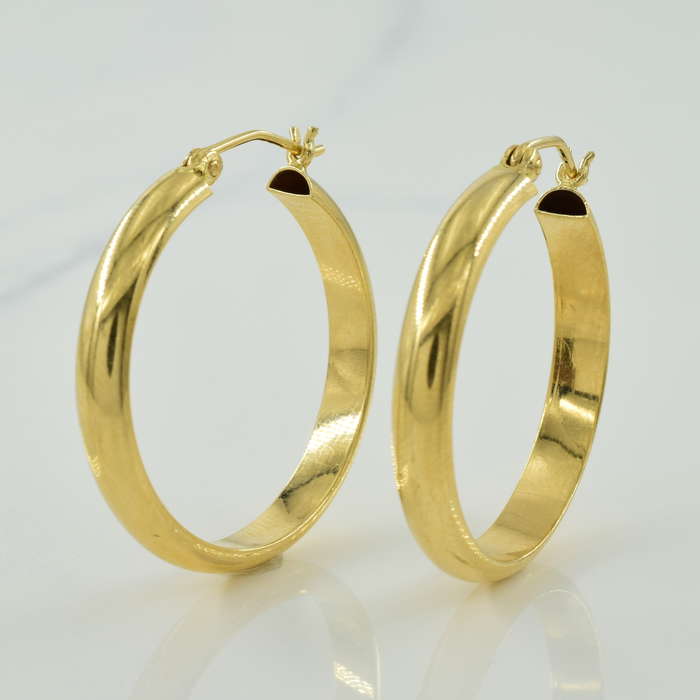 14k Yellow Gold Hoop Earrings |